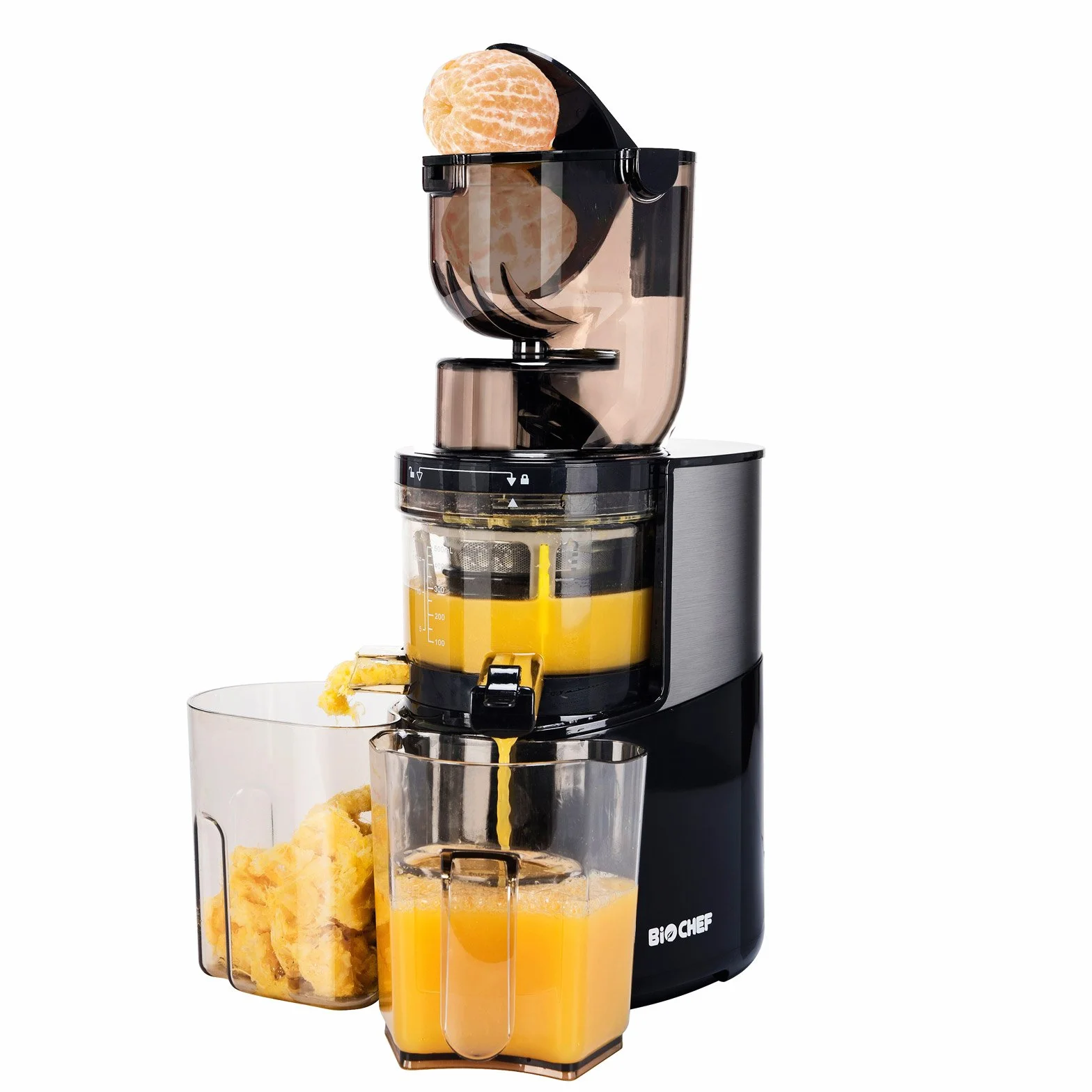BioChef Atlas Whole Slow Juicer PRO 400 W 40 obr./min duży otwór czarny
