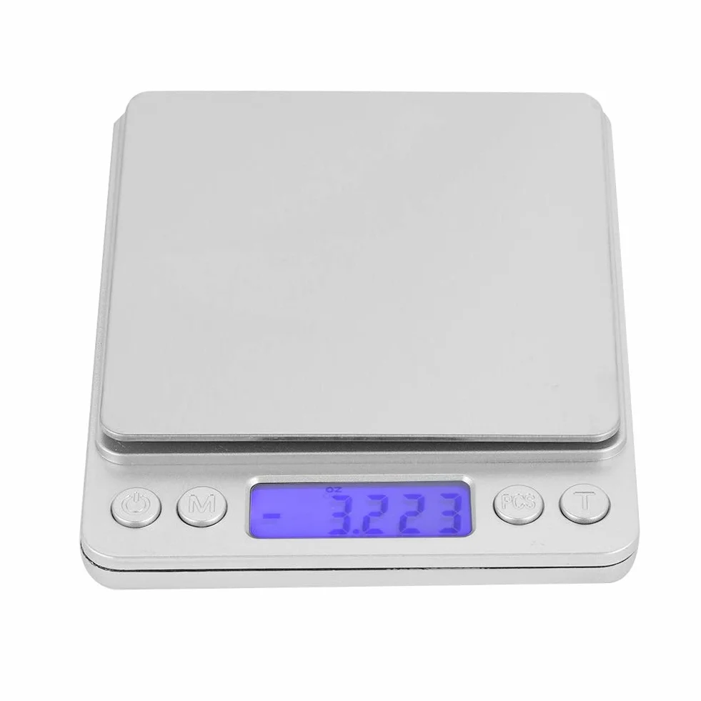 Cyfrowa waga kuchenna ze stali nierdzewnej 500 g/0,01 g LCD