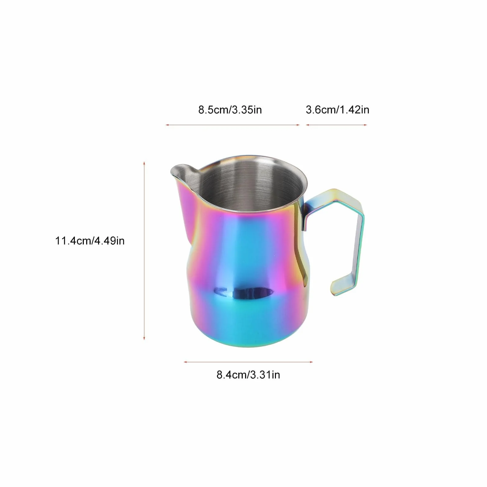 Dzbanek do spieniania mleka ze stali nierdzewnej 350 ml 450 ml wylewka orła