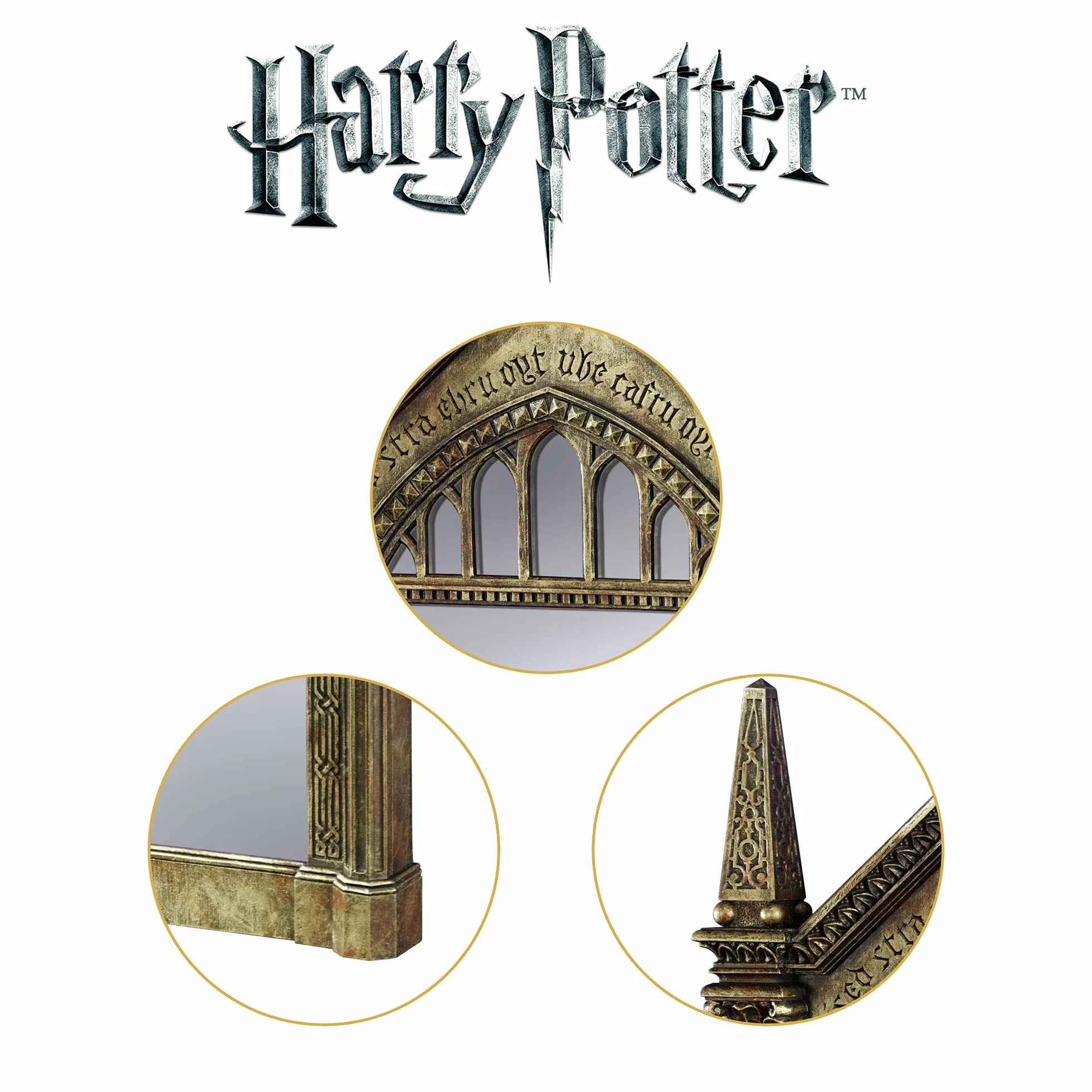 The Noble Collection Harry Potter The Mirror of Erised, 42 cm, odlewana miniaturowa replika lustra, oficjalnie licencjonowany zestaw filmowy, rekwizyty, prezenty