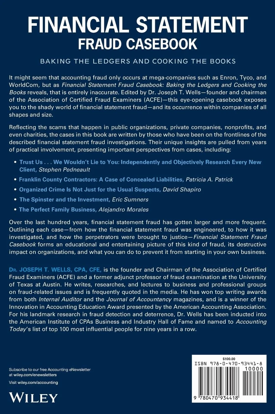 Financial Statement Fraud Casebook: Baking the Ledgers and Cooking the Books