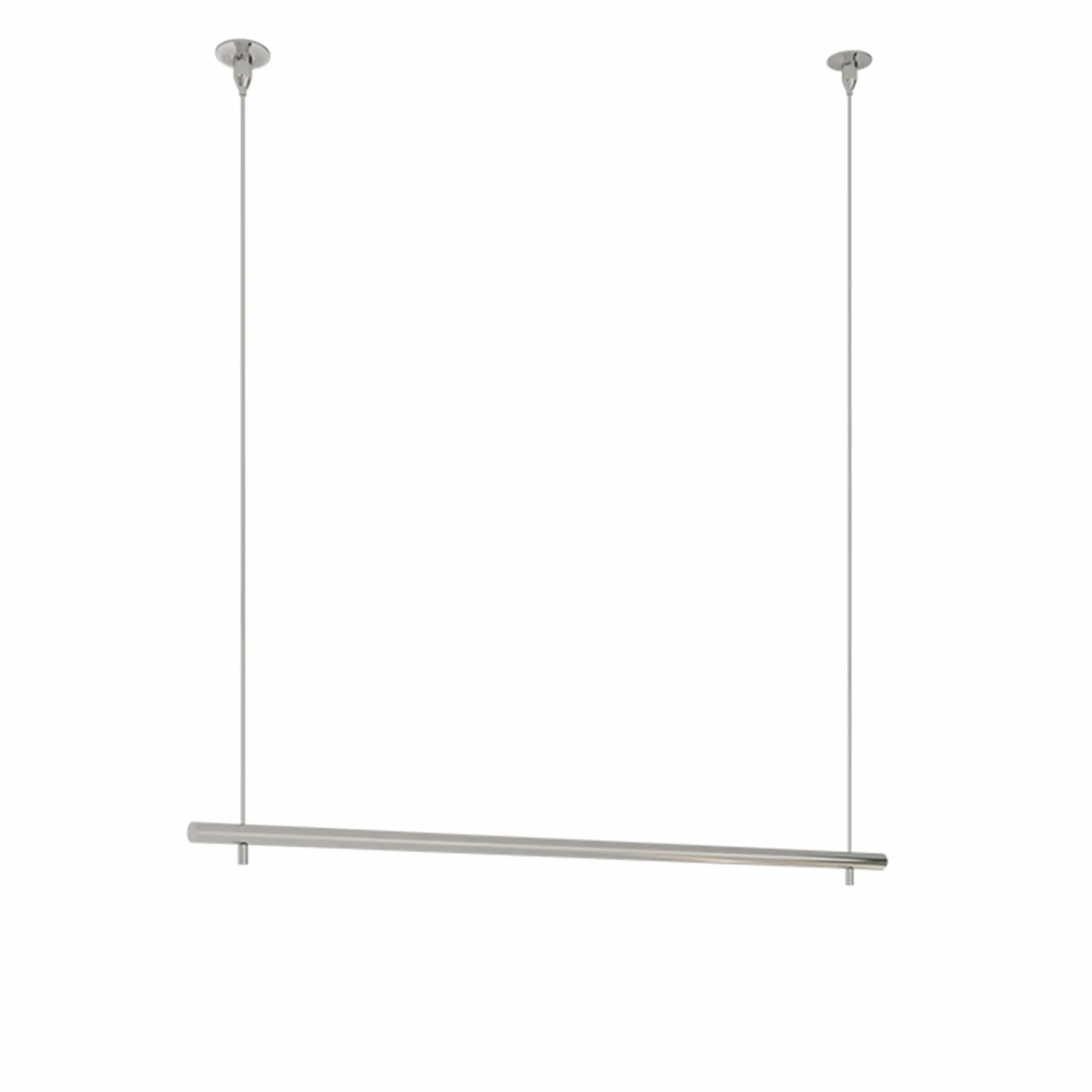 Sufitowy Wieszak Na Ubrania, Regulowana Wysokość, Stal Nierdzewna, Drążek Na Ubrania Do Ekspozycji w Sklepie, Drążek Na Ubrania, Srebrny(80cm/31inch)