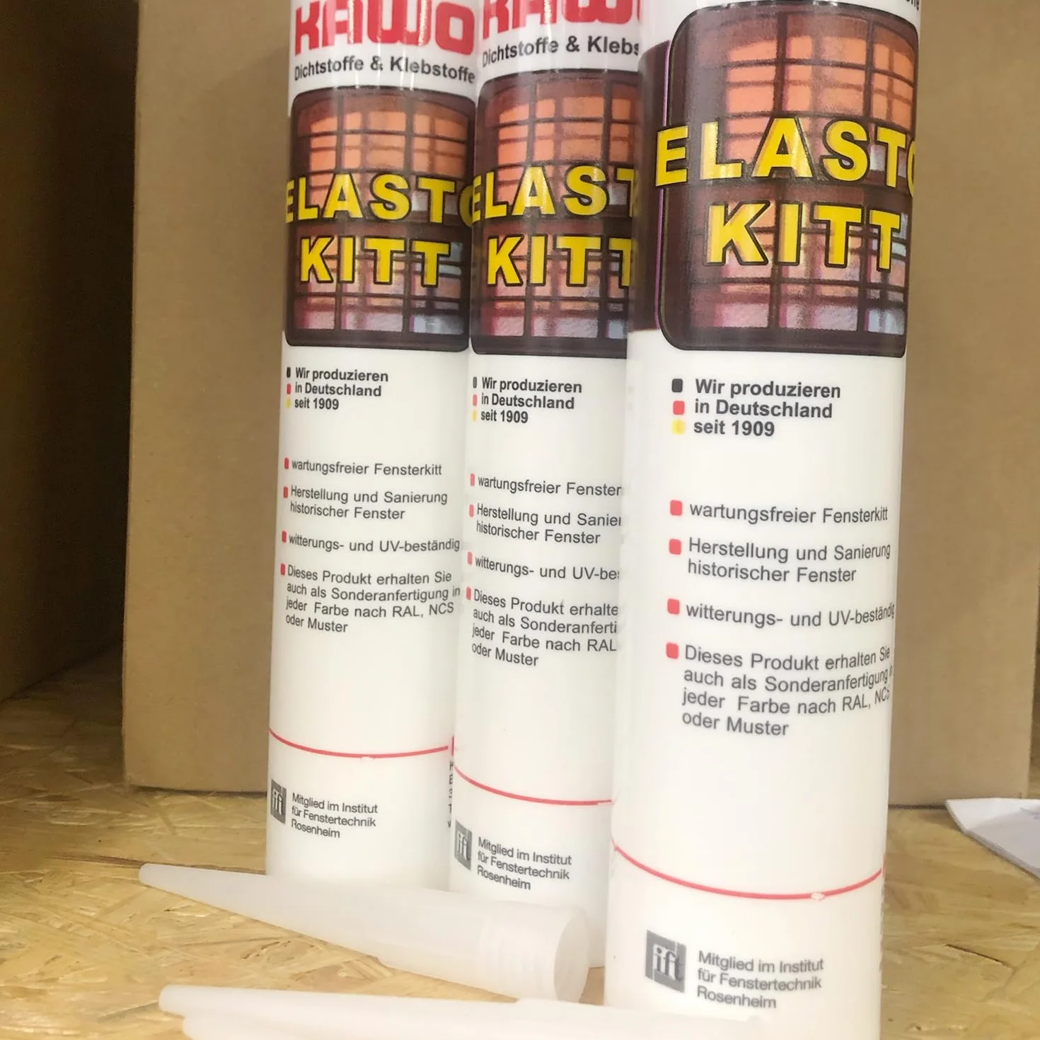 Kawo Elastokitt kit kit do okien antyczna biel 310 ml kit uszczelniający kit naprawczy, nie wymaga konserwacji