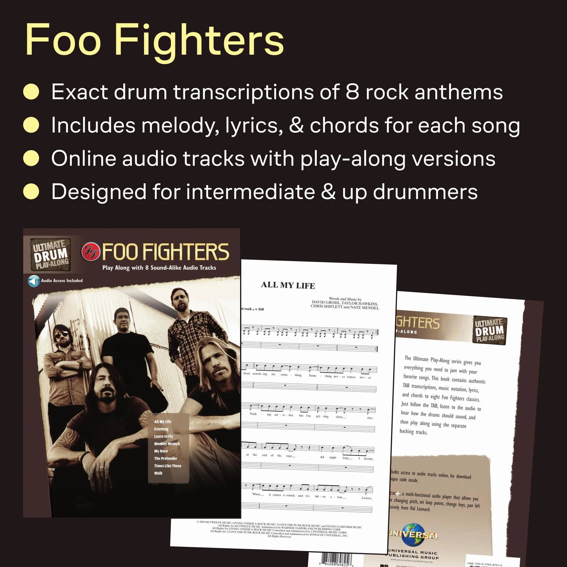 Foo Fighters: Ultimate Drum Play-Along Book/2-CD Pack