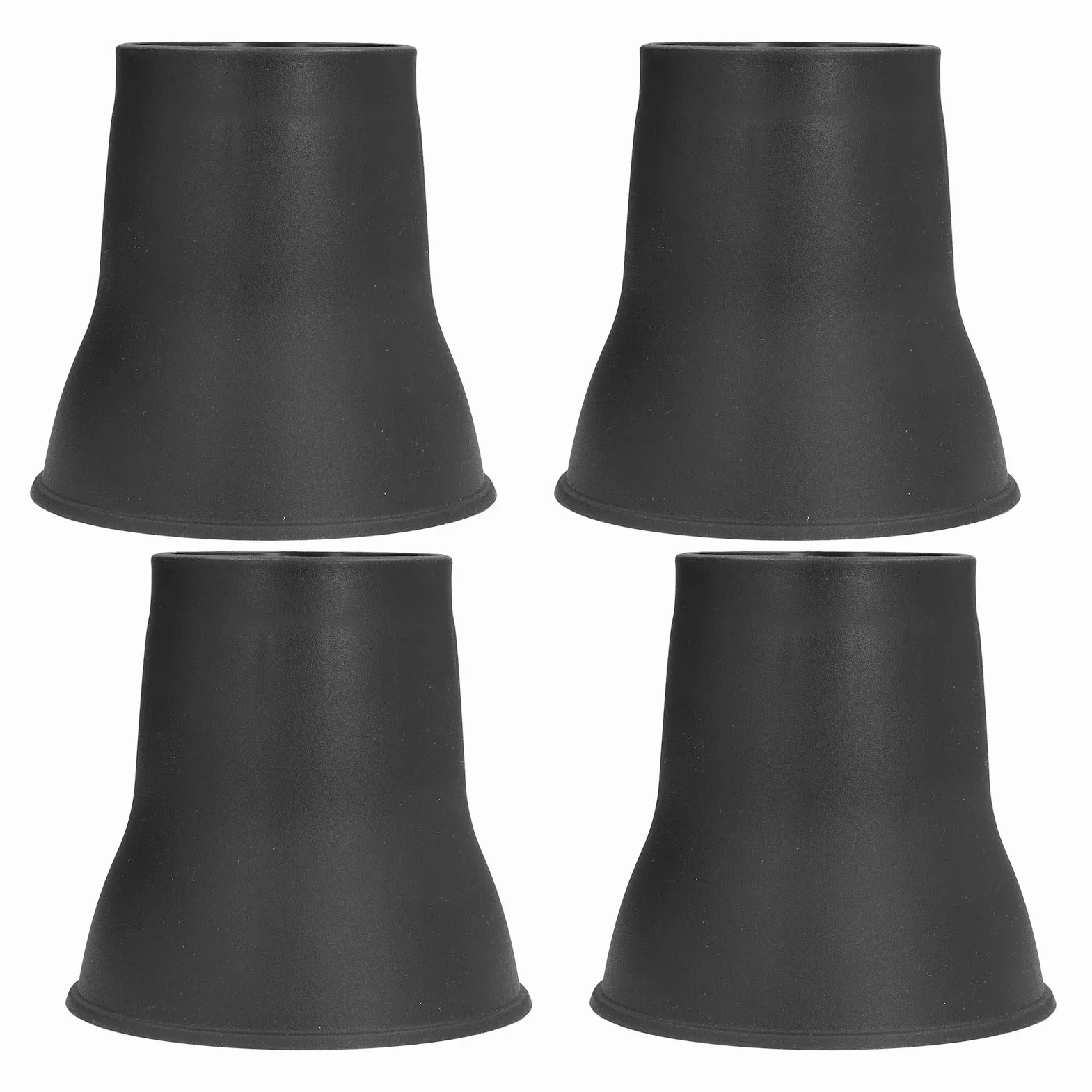 4 Szt. Meble Podstawki do Łóżek 6 Cali Ciężkie Podnośniki w Kształcie Rogu Czarne Plastikowe Szafki na Stopy Podnóżek Antypoślizgowe Podkładki EVA Heavy Duty Riser Sofa Zestaw Stołów