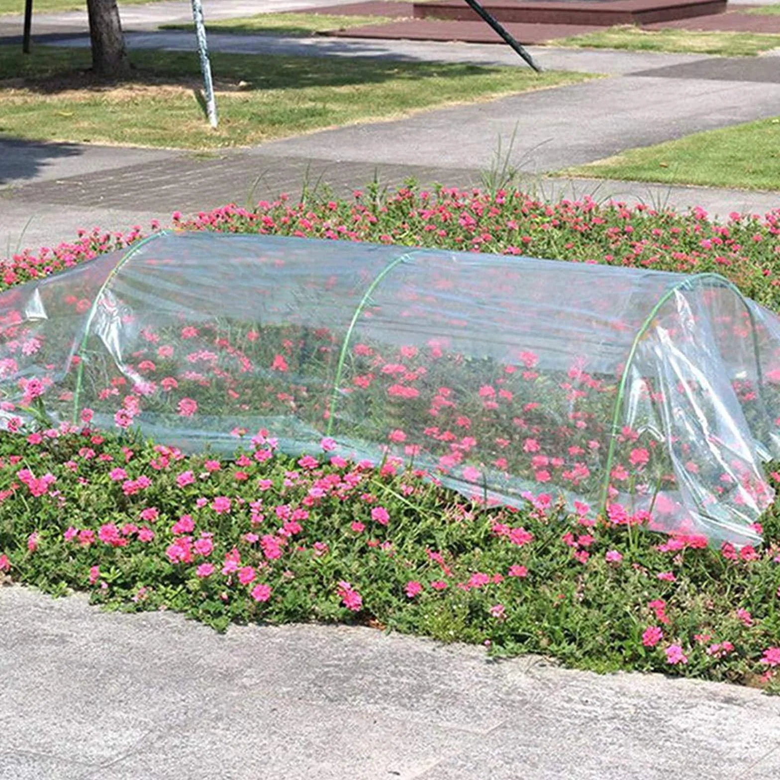 CYH 2M x 3M Bardzo Gruba Folia Polietylenowa Przezroczysta Folia Szklarniowa, Odporna na Rozdarcie Polietylenowa Folia Ogrodowa, Folia z Tworzywa Sztucznego Przezroczysta do Ogrodnictwa