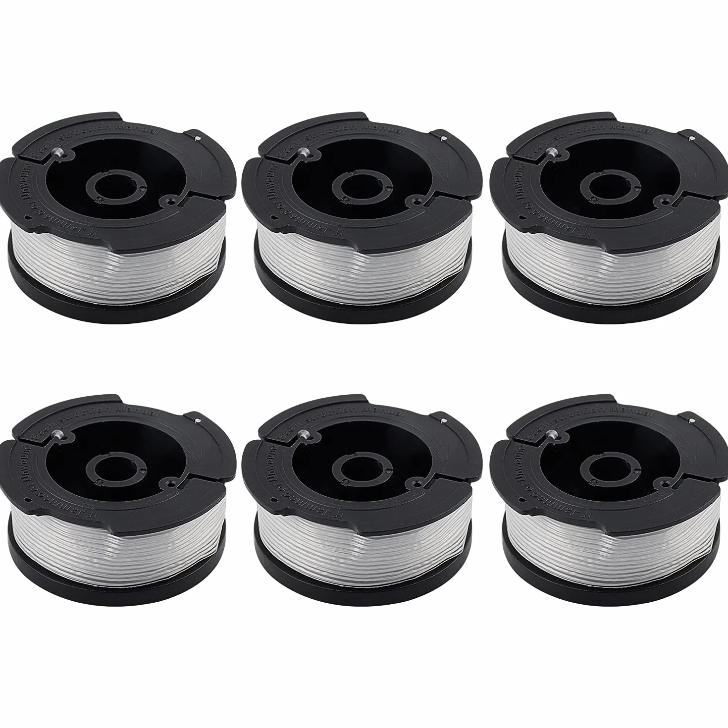 Zestaw 6 szpulek żyłkowych A6481 A6485 do podkaszarki Black Decker STC1820CM STC1820PC STC1820EPC STC1840EPC ST5530 ST1823 GLC1823L20 (6 sztuk)