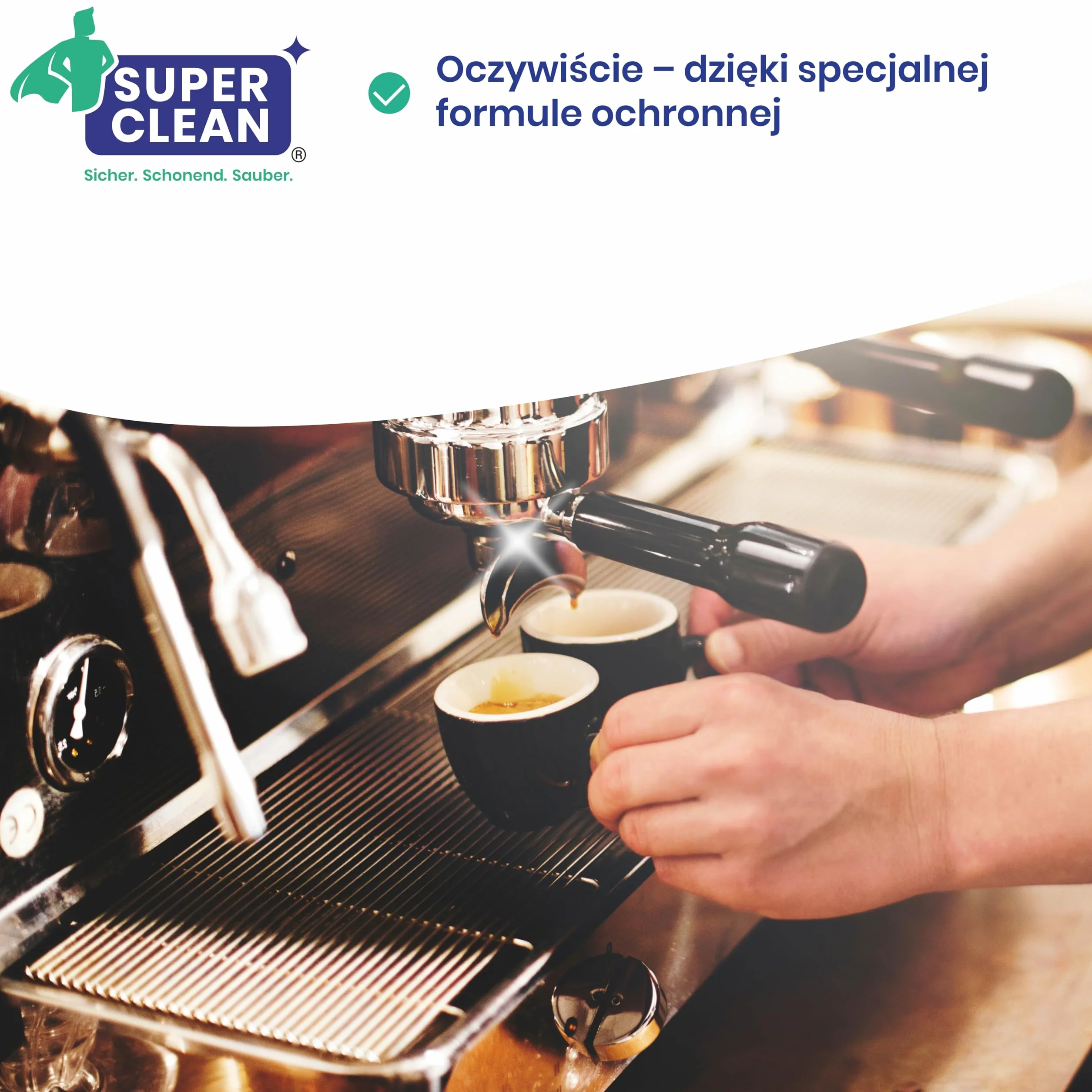 SUPER CLEAN 1L Uniwersalny Odkamieniacz Ekspres do kawy Płynny Do wszystkich maszyn 10 × odkamienianie