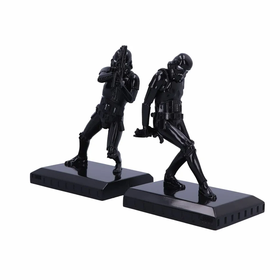 NEMESIS NOW Oficjalnie licencjonowane podpórki do książek Stormtrooper Shadow, czarne, 26,5 cm