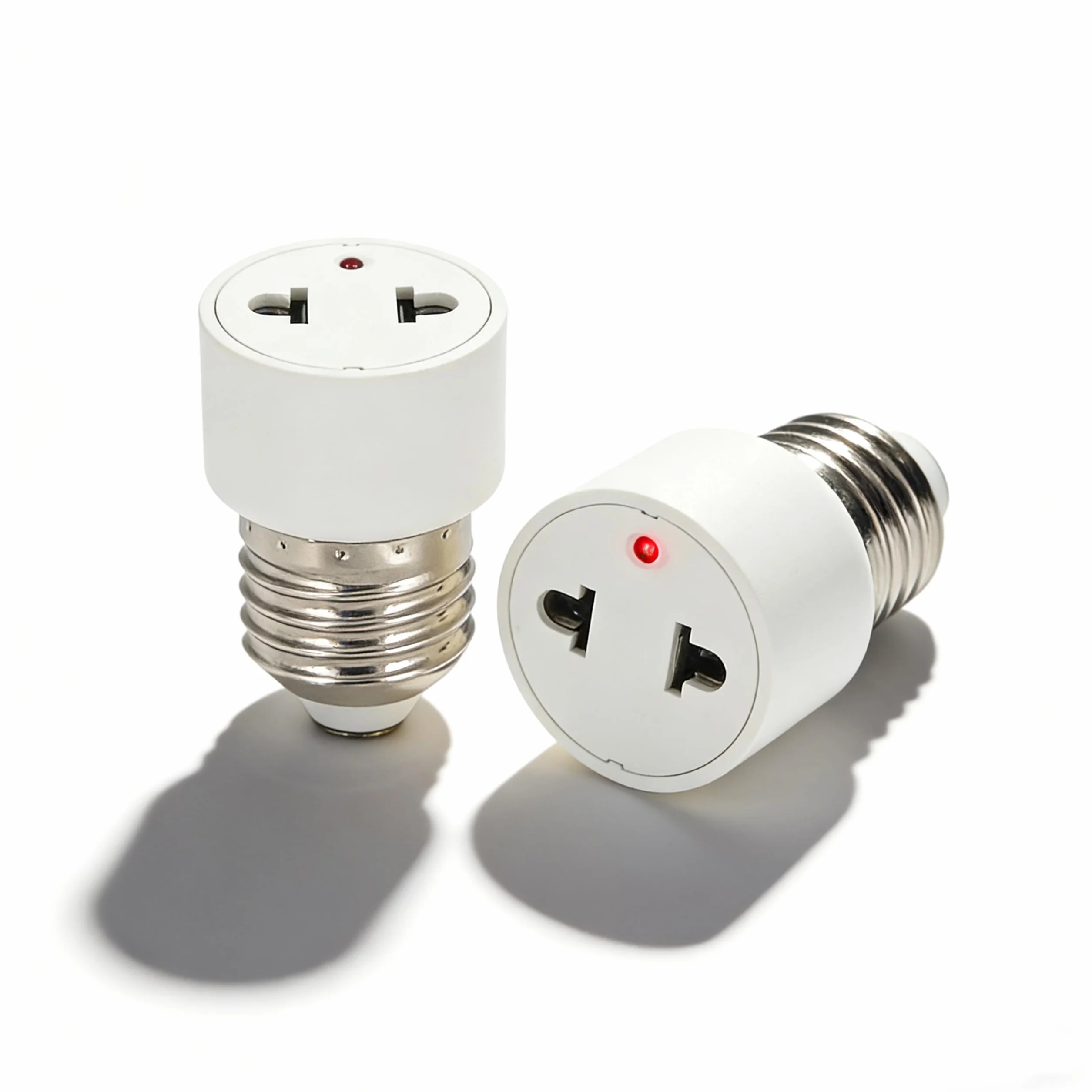 2 Lata, 2 Szt. W Opakowaniu E27 Adapter Gniazda Lampy Konwertujący Na Gniazdo Zasilania