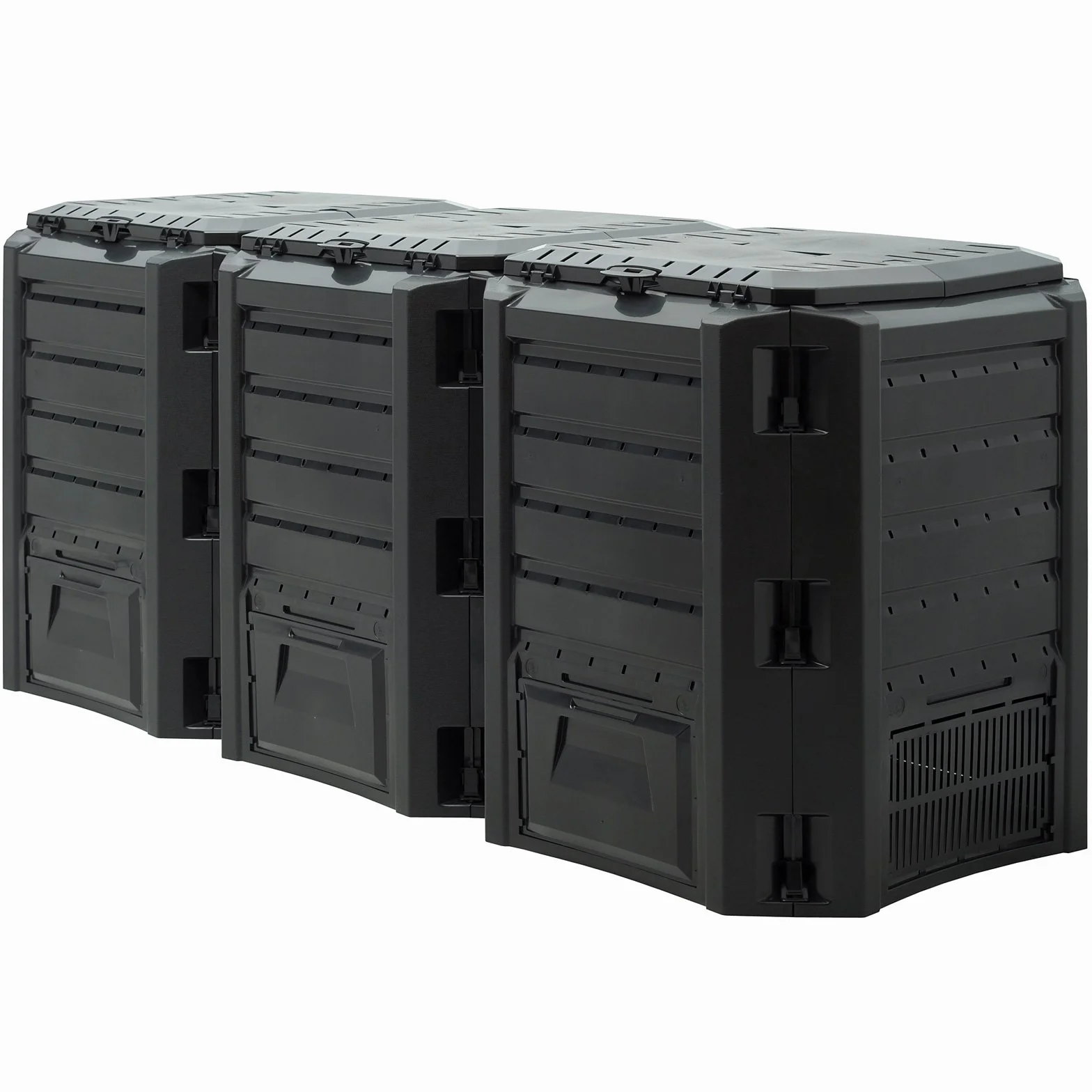 Kompostownik 1200L 198 x 72 x 83cm odporna na warunki atmosferyczne pokrywa składany kompostownik ogrodowy termiczny Kompostownik szybki