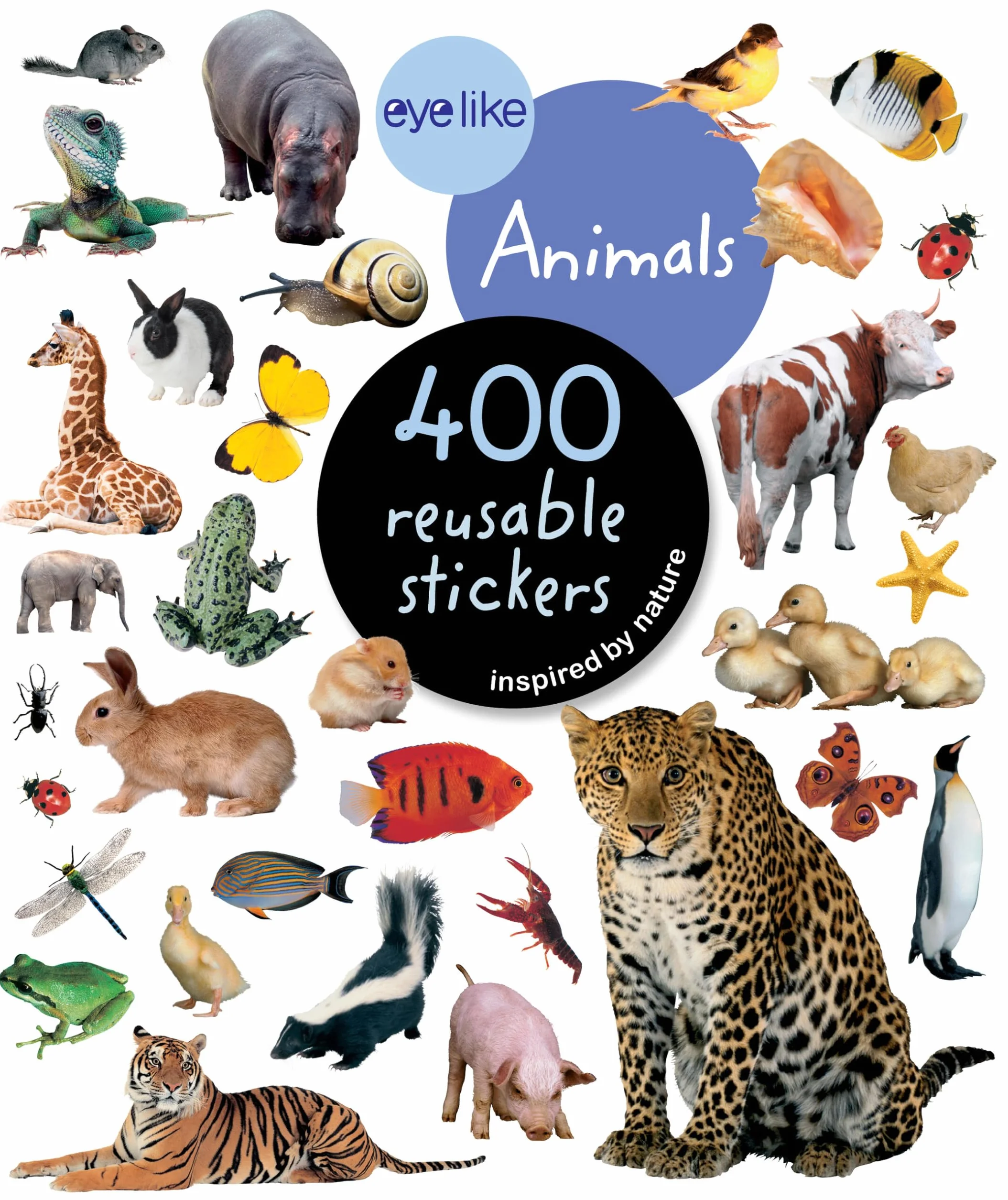 Workman Publishing Animals: 400 reusable stickers inspired by nature (Eye Like Stickers), multicolour, 1, 9780761169338