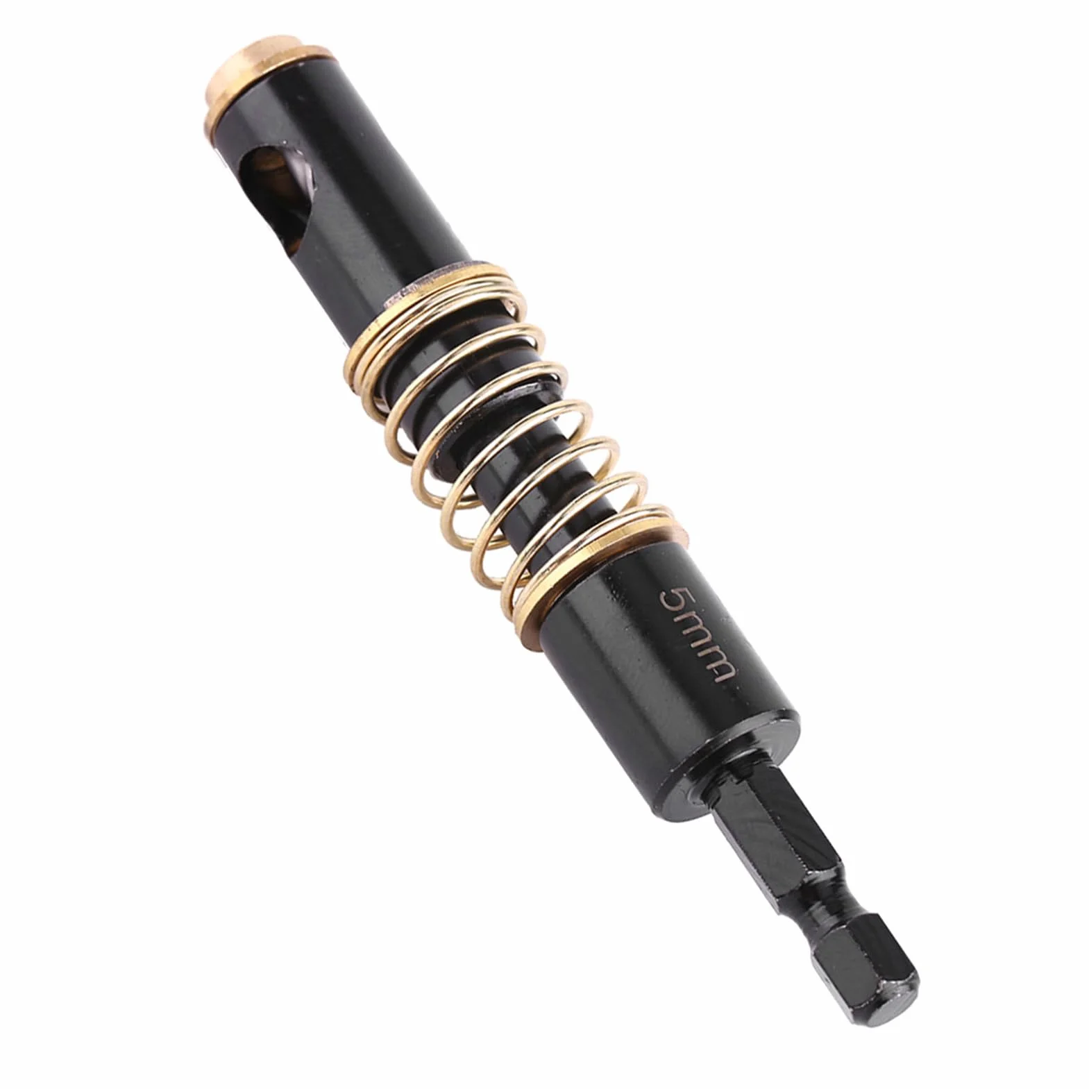 Przyrząd 5 mm, 1/4" czarne wiertła do zawiasów wiertło do drewna 1/4" chwyt sześciokątny (5 mm) akcesoria zamienne auto