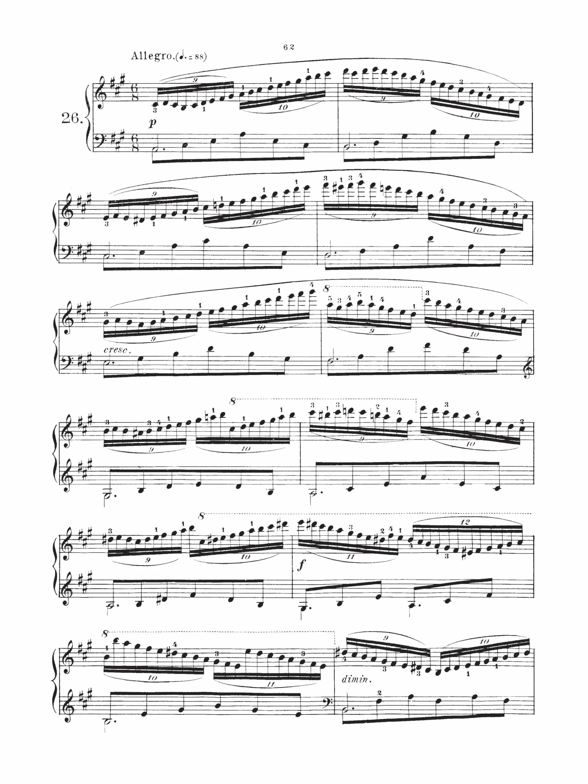 Carl czerny: the school of velocity op.299 (complete) piano: Schirmer Library of Classics Volume 161 Piano Technique