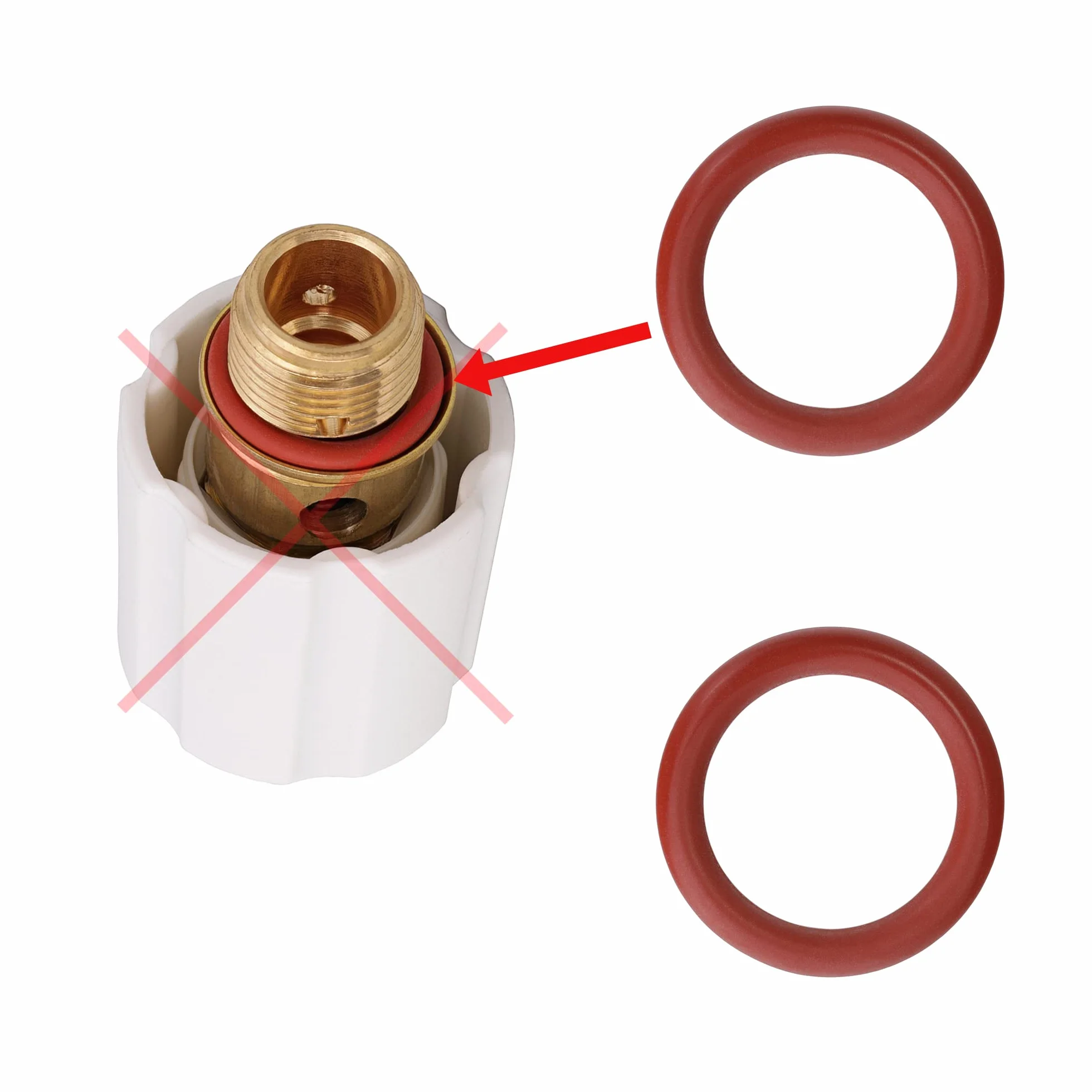 2 x uszczelka o-ring do stacji parowej, żelazko do zamknięcia zbiornika (D37), średnica = 16 mm, kompatybilne z Tefal LauraStar i innymi