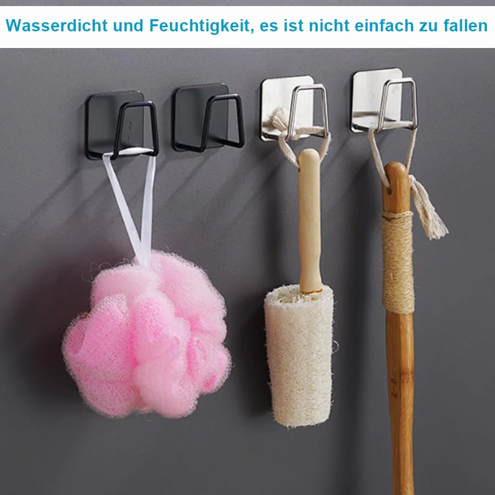 Uchwyt na gąbkę do kuchni, 6 sztuk, samoprzylepny, do kuchni, na zlewozmywak kuchenny, organizer ze stali nierdzewnej, uchwyt na gąbkę do mycia naczyń, umywalki, łazienki, kolor srebrny,