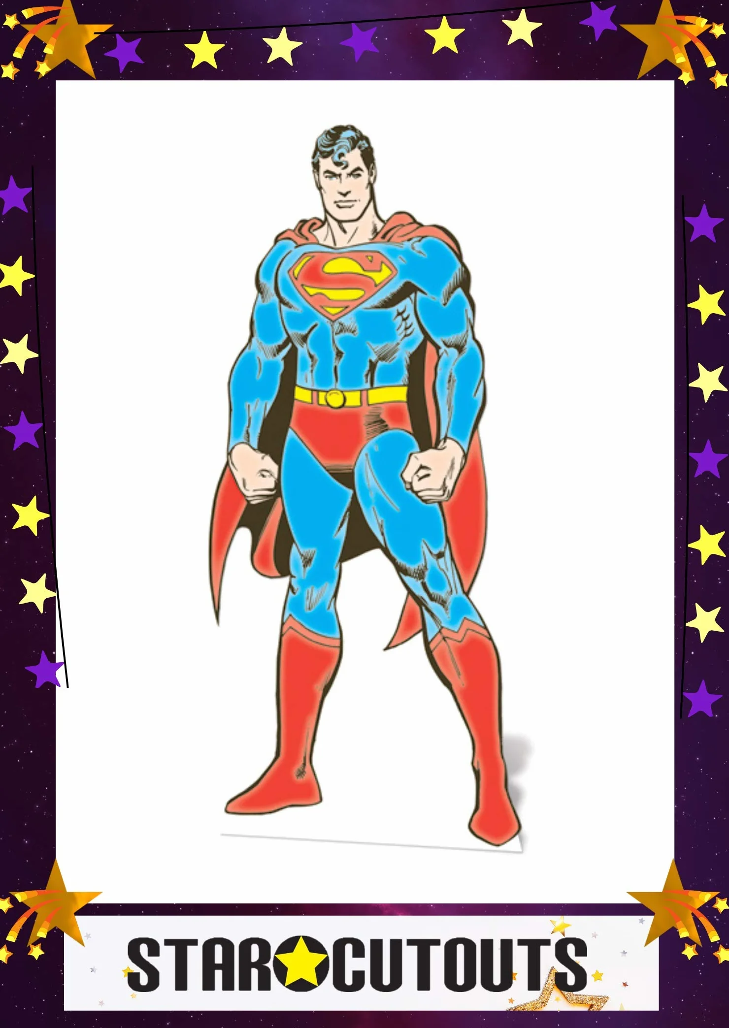STAR CUTOUTS Ltd Superman DC, karton, wielokolorowa, 92 x 38 x 92 cm, regularna