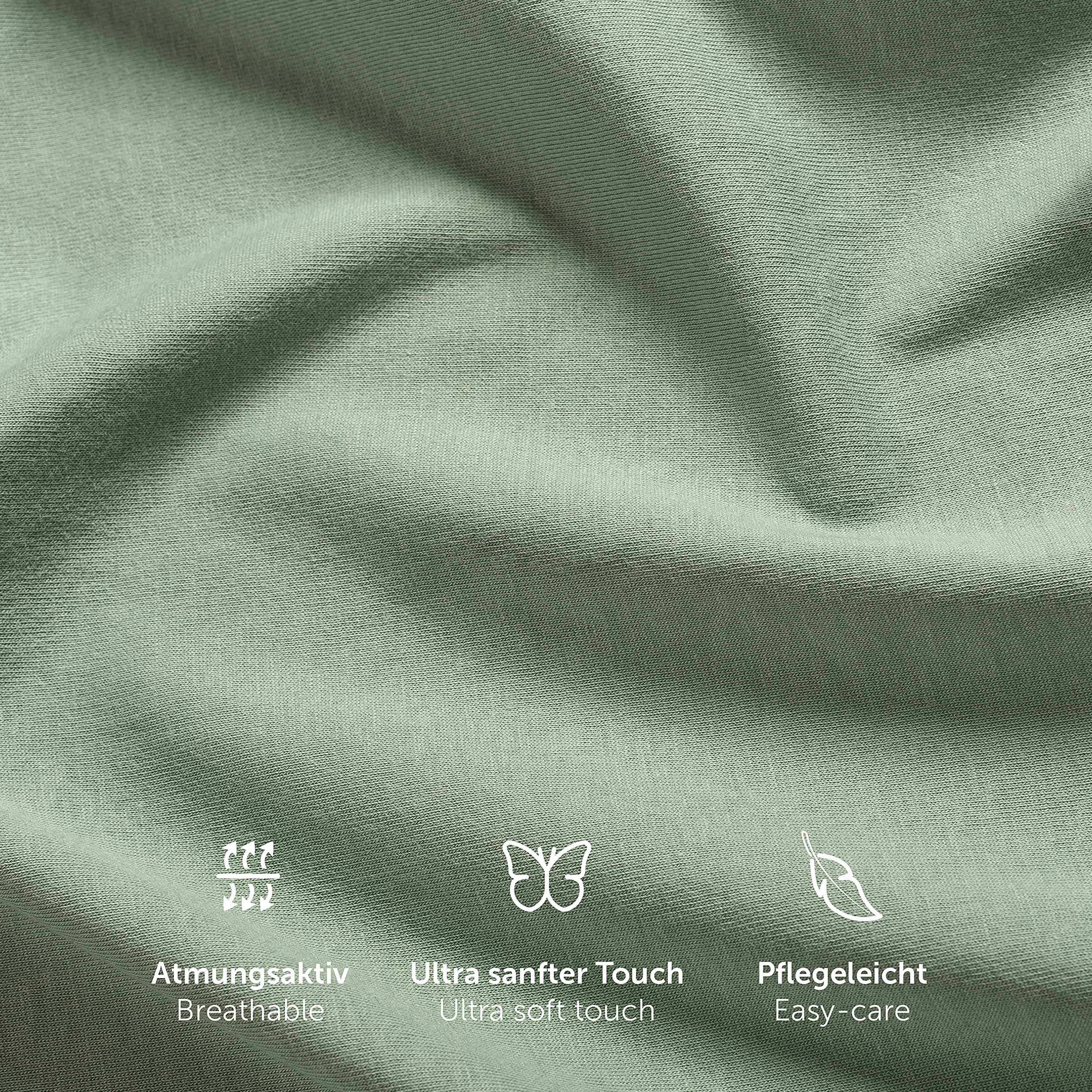 Laleni Premium prześcieradło z gumką 50x89 cm do łóżeczka Maxi – certyfikat OEKO-TEX, 100% bawełny, miękkie i oddychające – Zielony