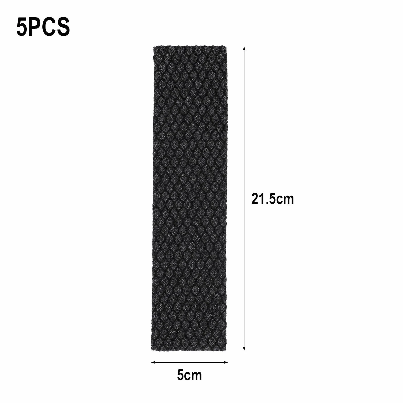 Filtr klimatyzacyjny bawełna czarny 215x50 mm 10 szt.