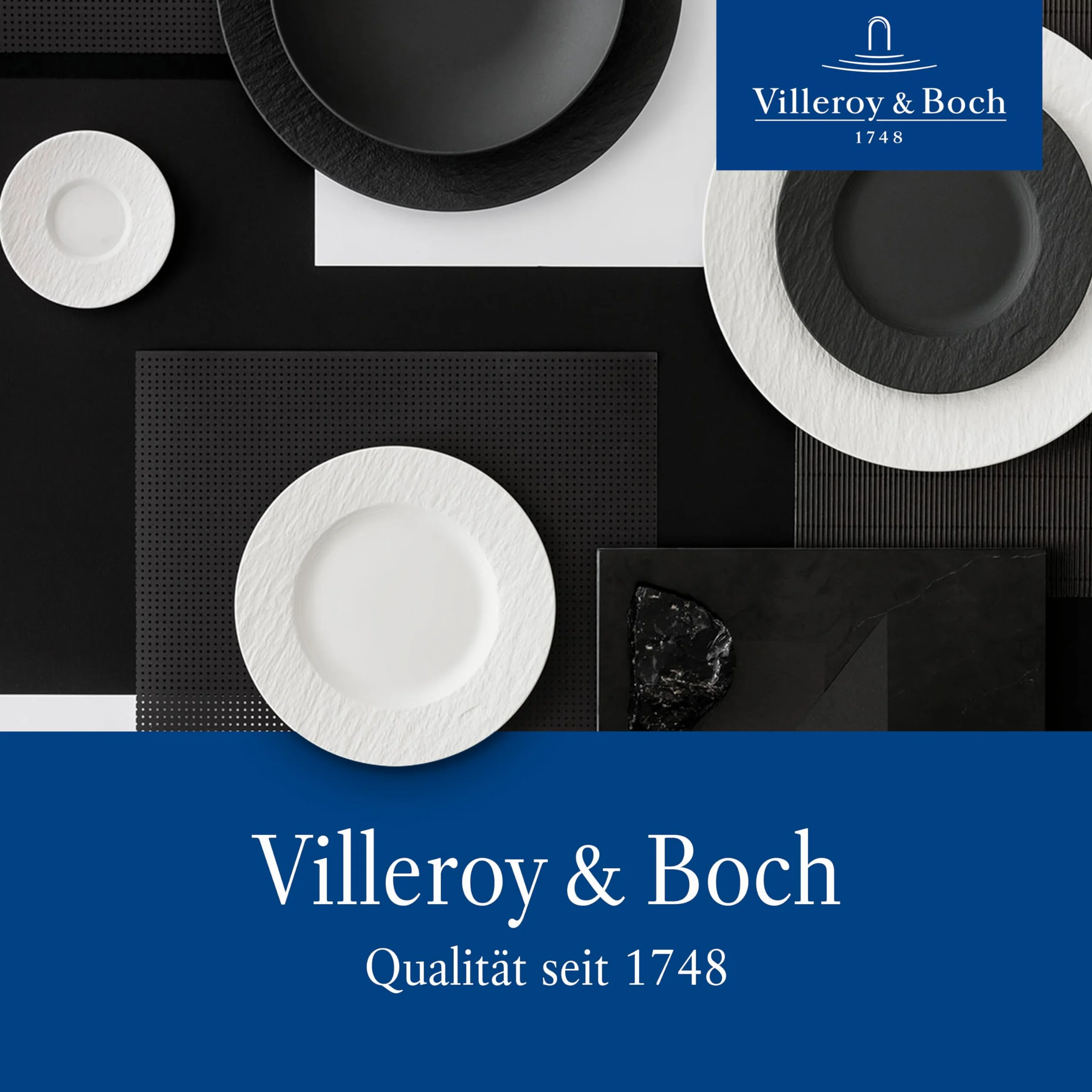 Villeroy & Boch 1263399374 Oscar Steak, 12-częściowy zestaw stalowych sztućców dla maksymalnie 6 osób, nadaje się do mycia w zmywarce, 28,5 x 20 x 5 cm, biały