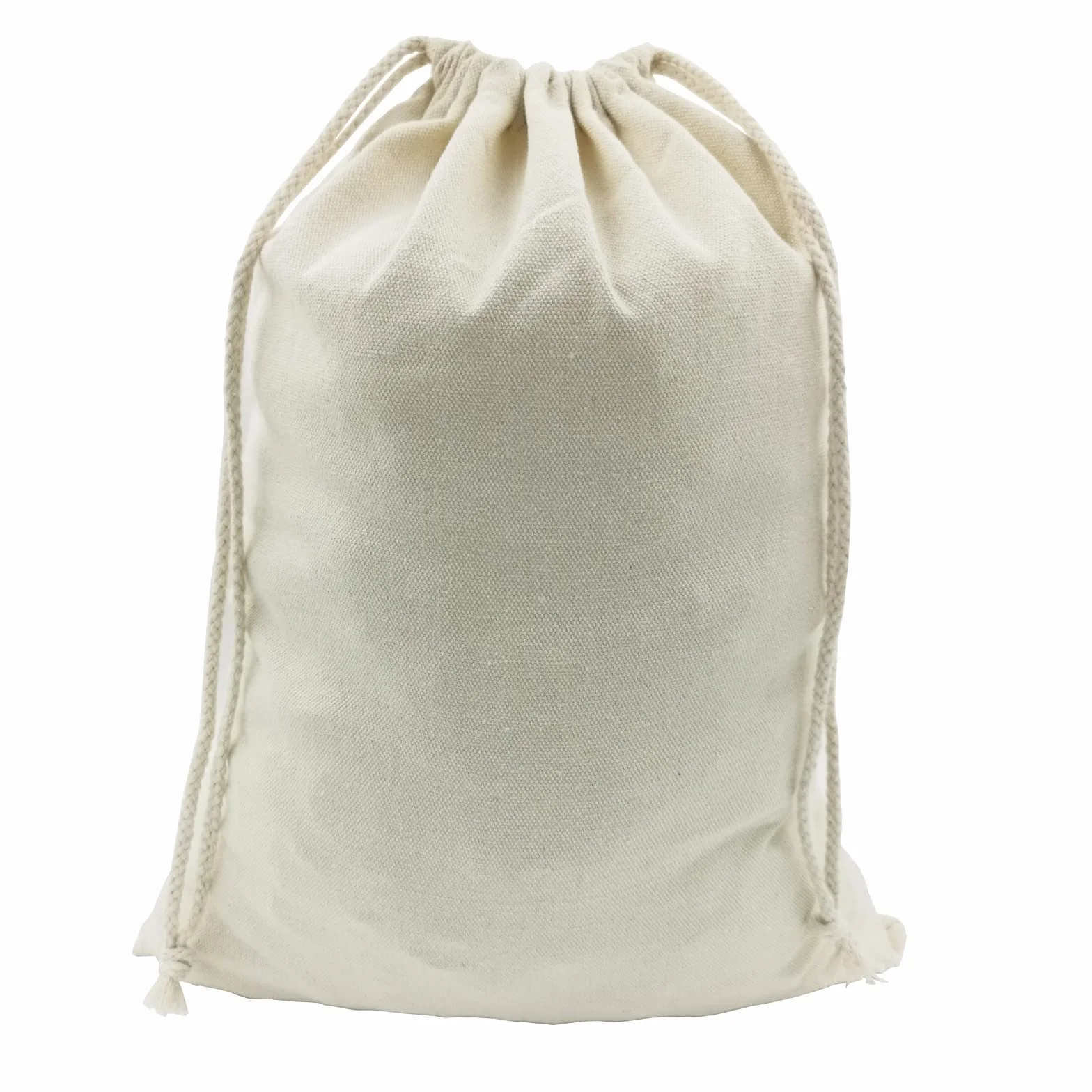 Torba bawełniana ze sznurkiem 30cm x 40cm muślinowa do przechowywania zakupów owoców i warzyw