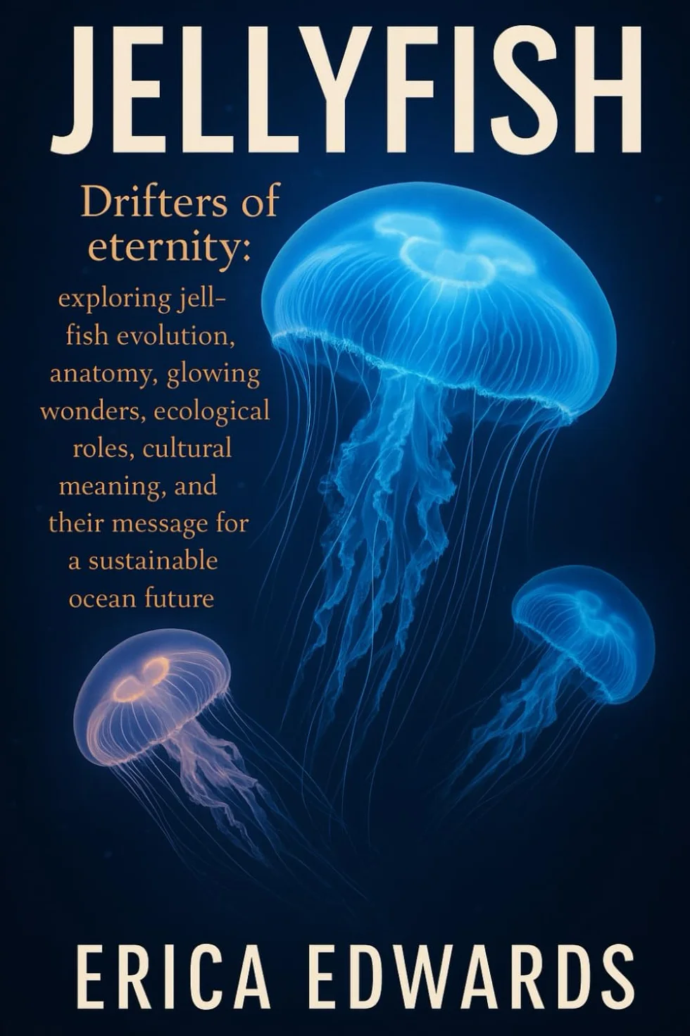 JELLYFISH: Drifters of eternity: exploring jellyfish evolution, anatomy, glowing wonders, ecological roles, cultural meaning, and their message for a sustainable ocean future.