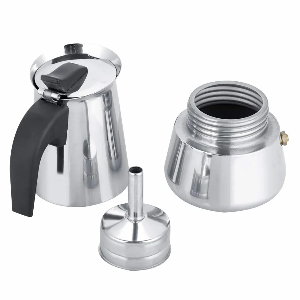 Ekspres do kawy ze stali nierdzewnej 450 ml indukcyjny do espresso i mokki
