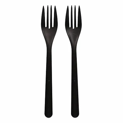 Widelce bio-PP 18,5 cm czarne 50 sztuk Haval