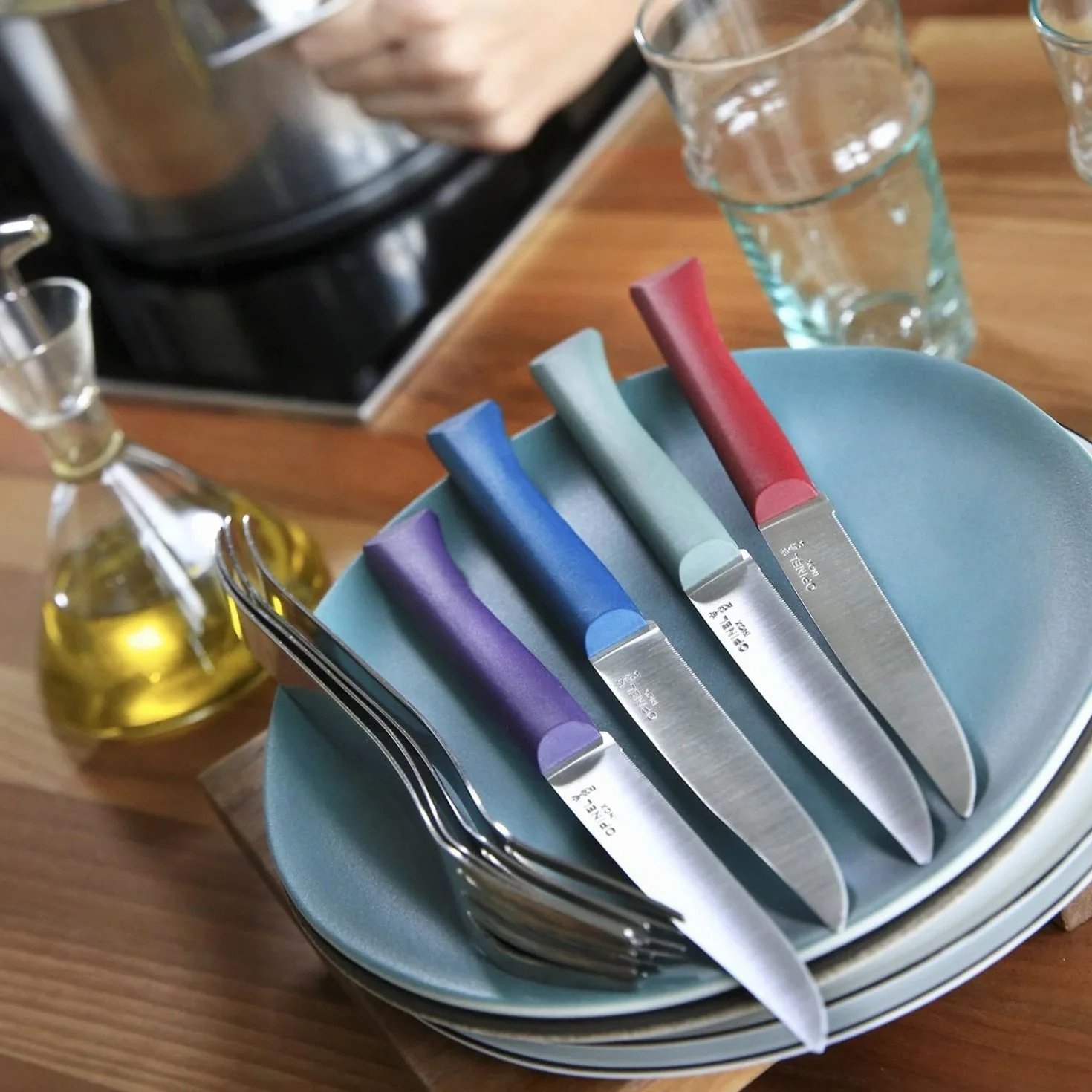 Opinel 254501 zestaw noży stołowych, stal