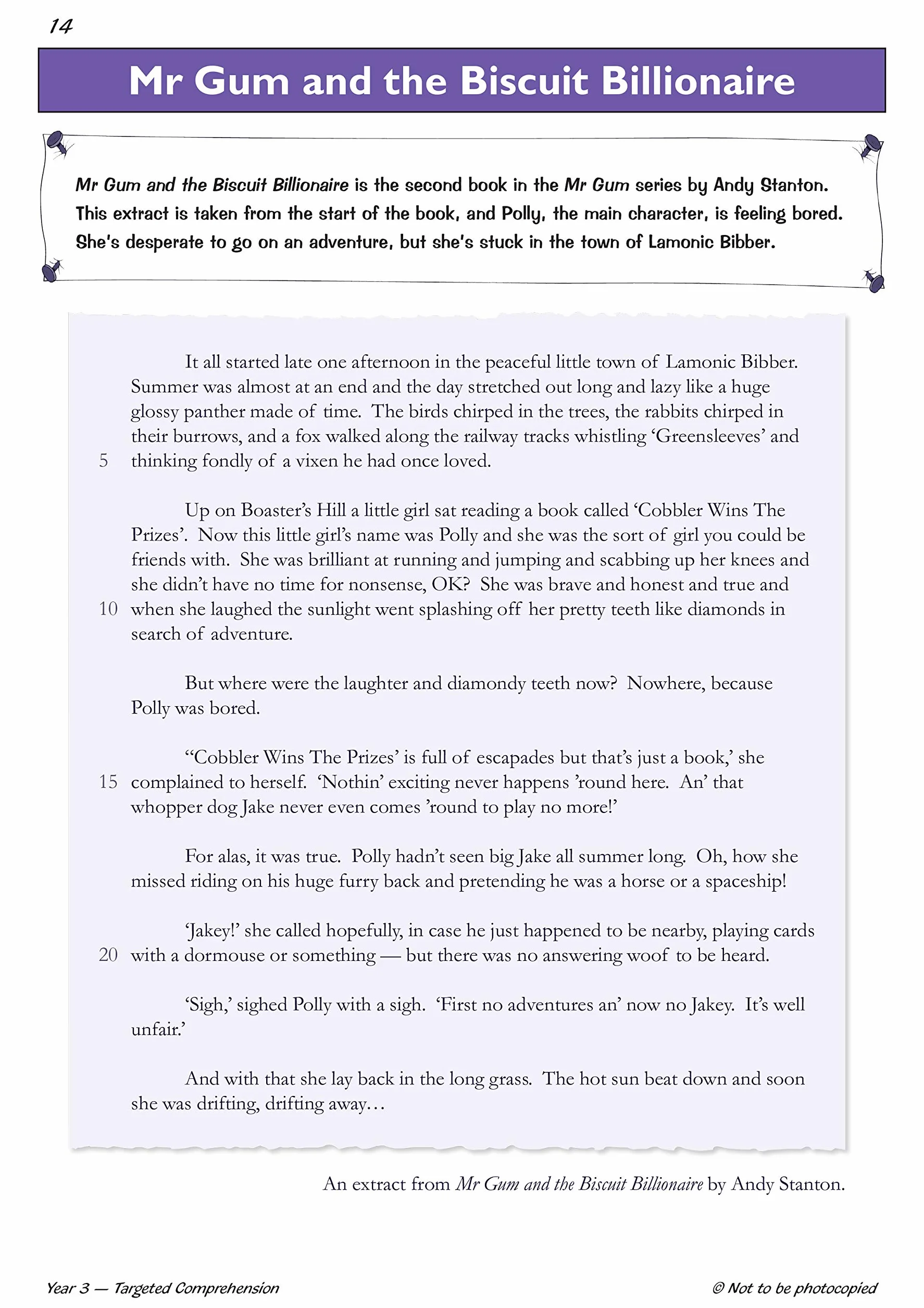 KS2 English Year 3 Reading Comprehension Targeted Question Book - Book 2 (with Answers)
