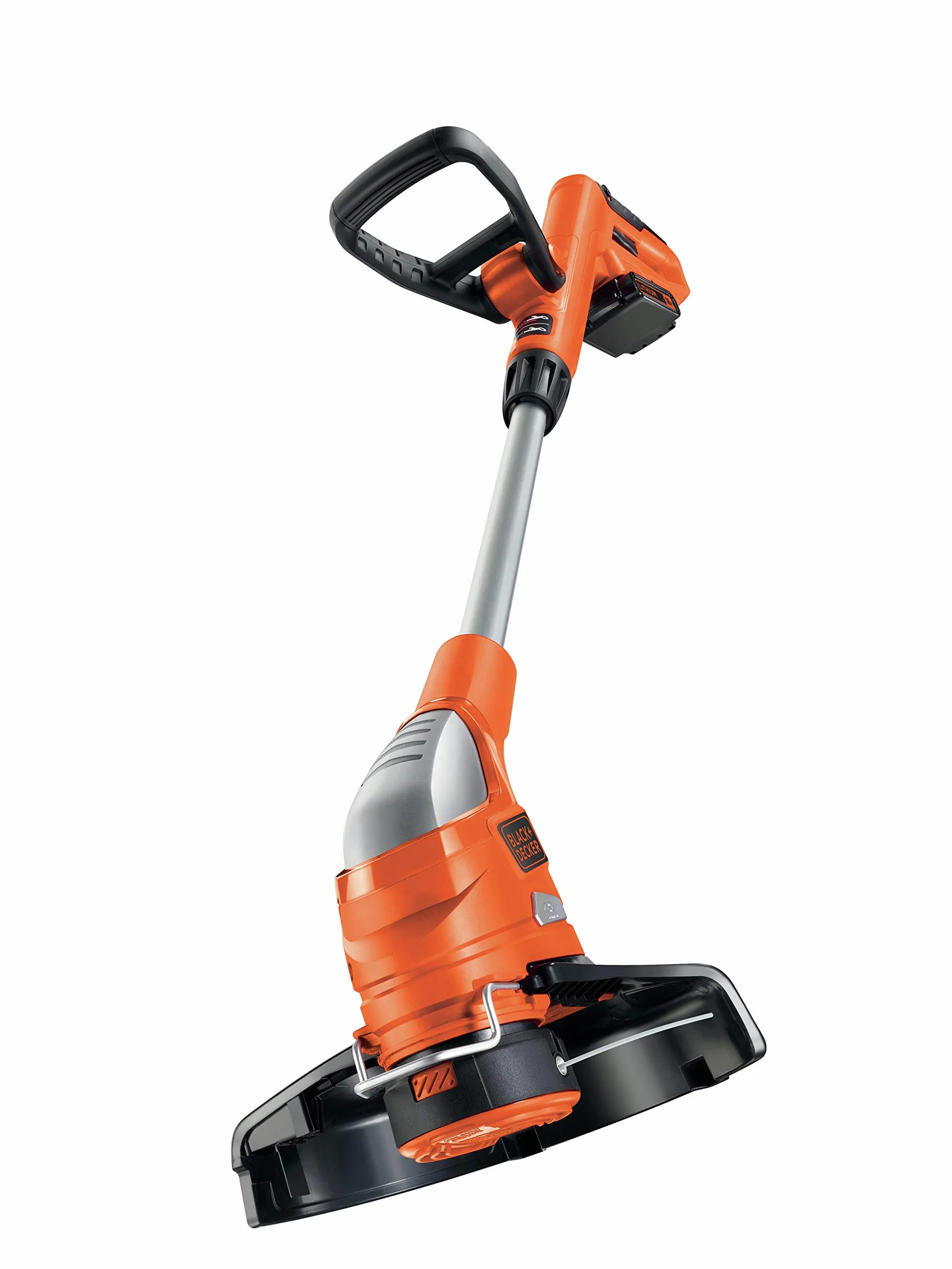 BLACK+DECKER GLC1823L20 podkaszarka do trawy z akumulatorem i ładowarką (akumulator litowo-jonowy 18 V, 2,0 Ah, szerokość cięcia 23 cm, uchwyt dwuuchwytowy, E-Drive, uchwyt teleskopowy)