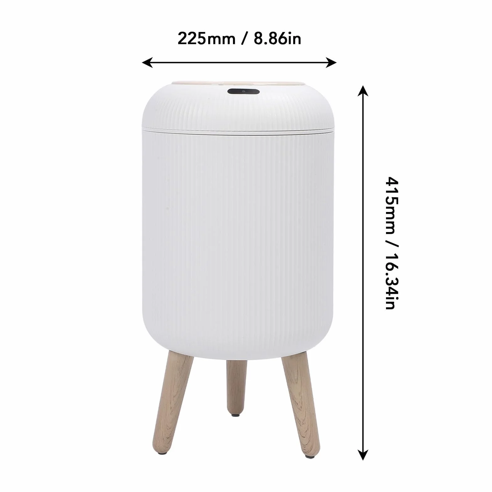 Kosz na śmieci Smart Sensor Kosz na śmieci z Czujnikiem, Wodoodporny, Bezdotykowy, Automatyczny, Odpowiedni do łazienek i Kuchni, w Kolorze ciemnozielonym. (WHITE)