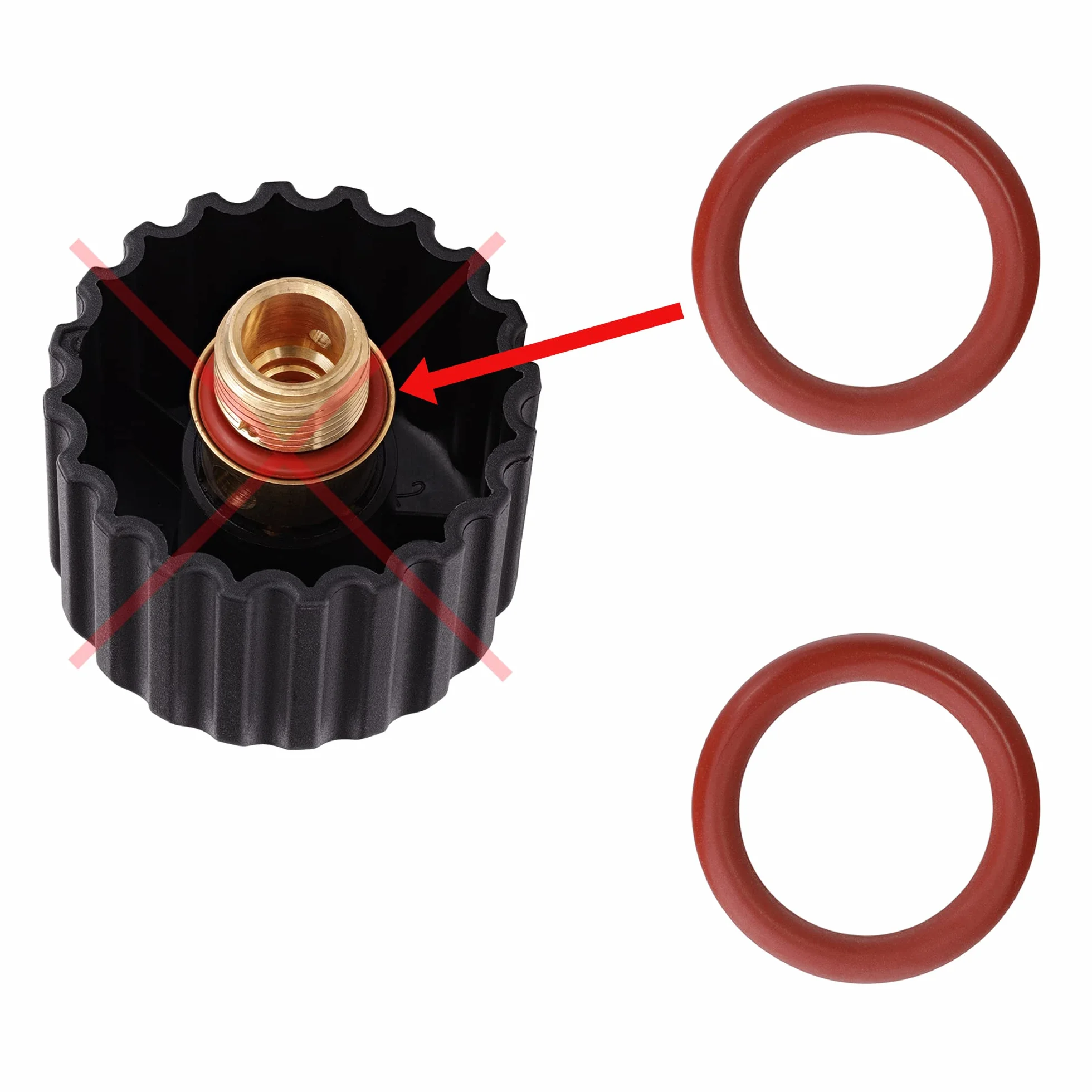 2 x uszczelka o-ring do stacji parowej, żelazko do zamknięcia zbiornika (D37), średnica = 16 mm, kompatybilne z Tefal LauraStar i innymi
