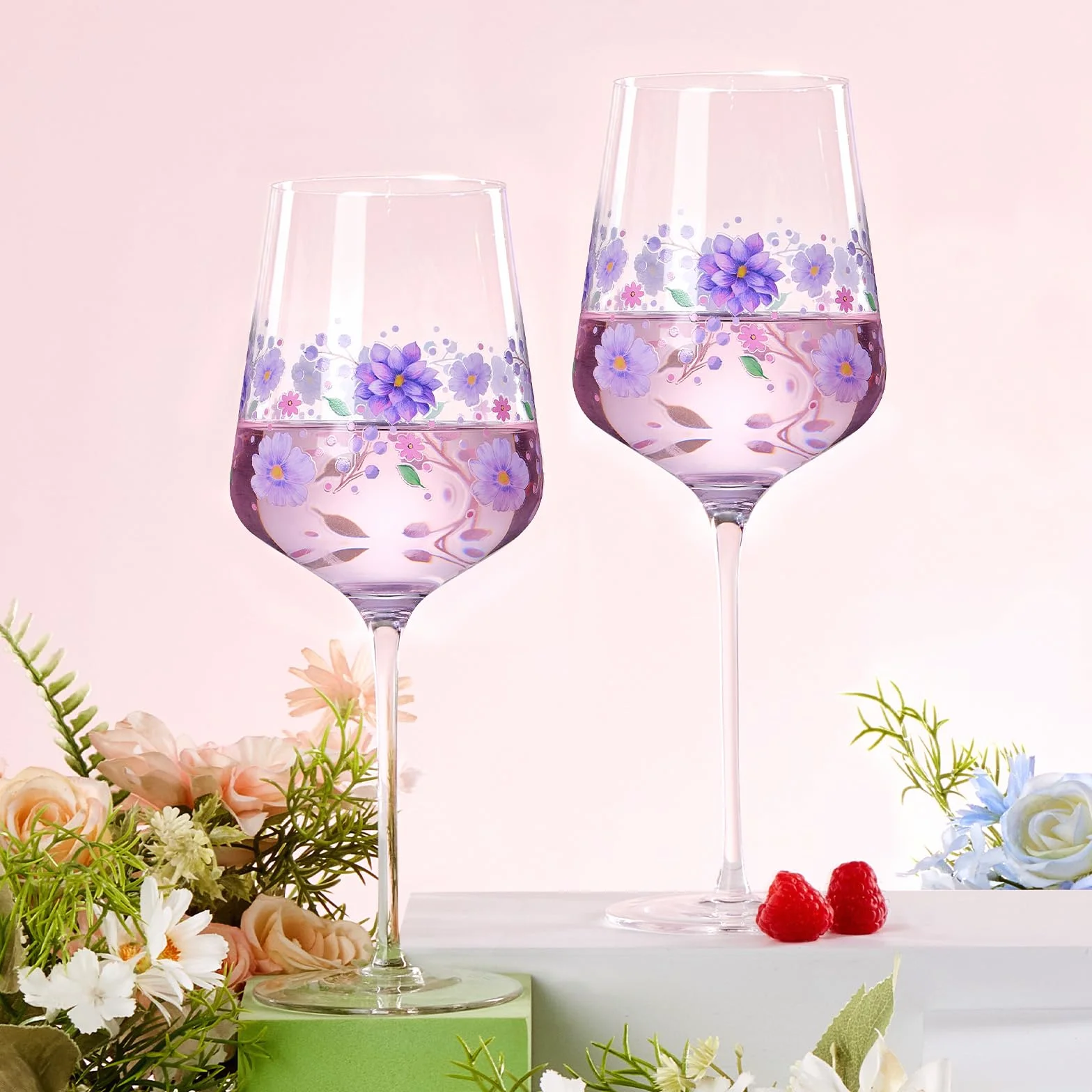 Autsel Zestaw kieliszków do wina 2 sztuki 500 ml odporne na zarysowania
