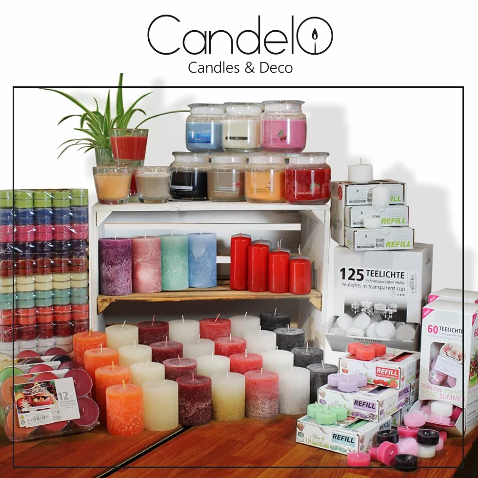 Candelo Zestaw 10 świec białych – 18,5 cm, 7,5 h