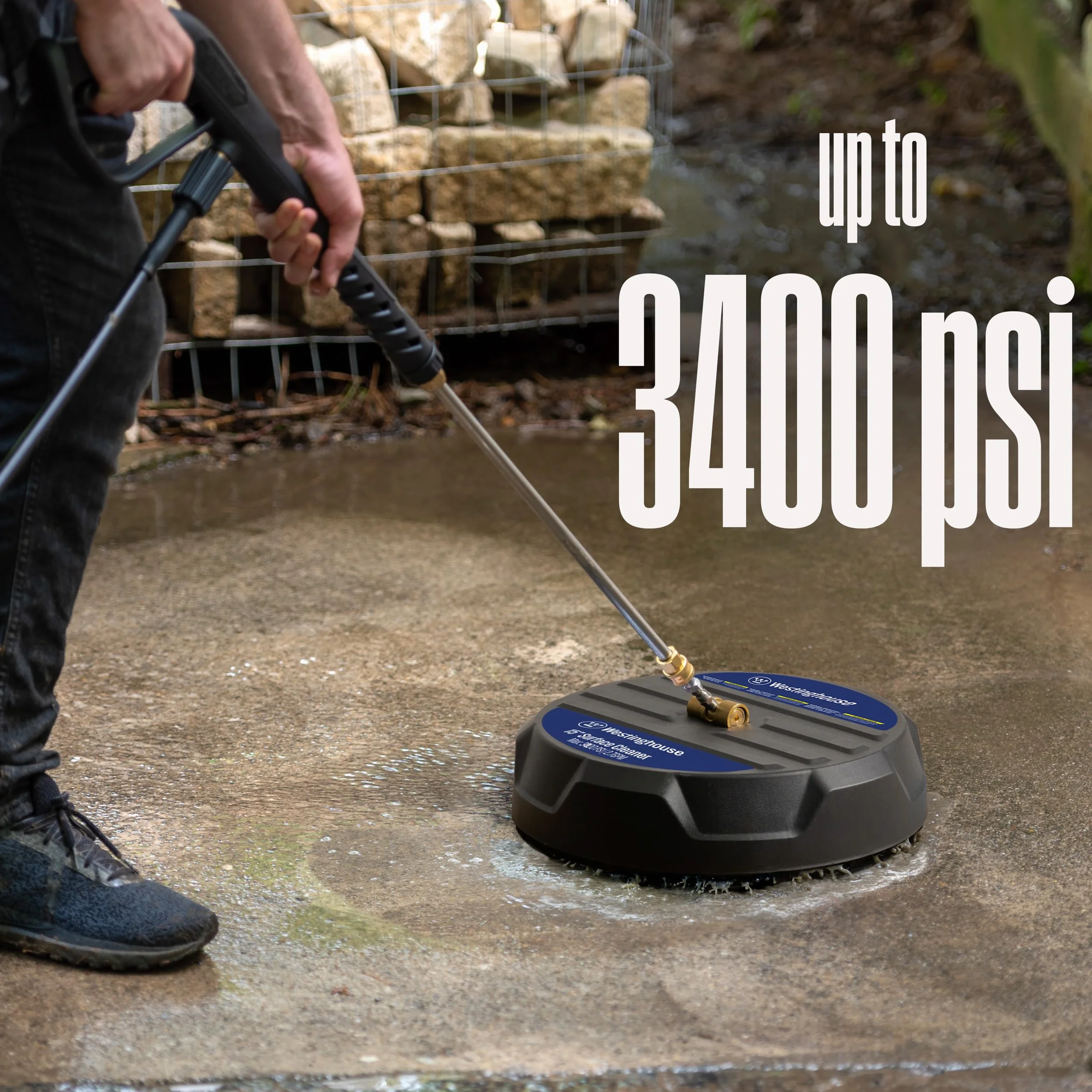 Westinghouse Outdoor Power Equipment PWSC Uniwersalna nasadka do czyszczenia powierzchni 15" - 4000 PSI, złącze 1/4", czarna
