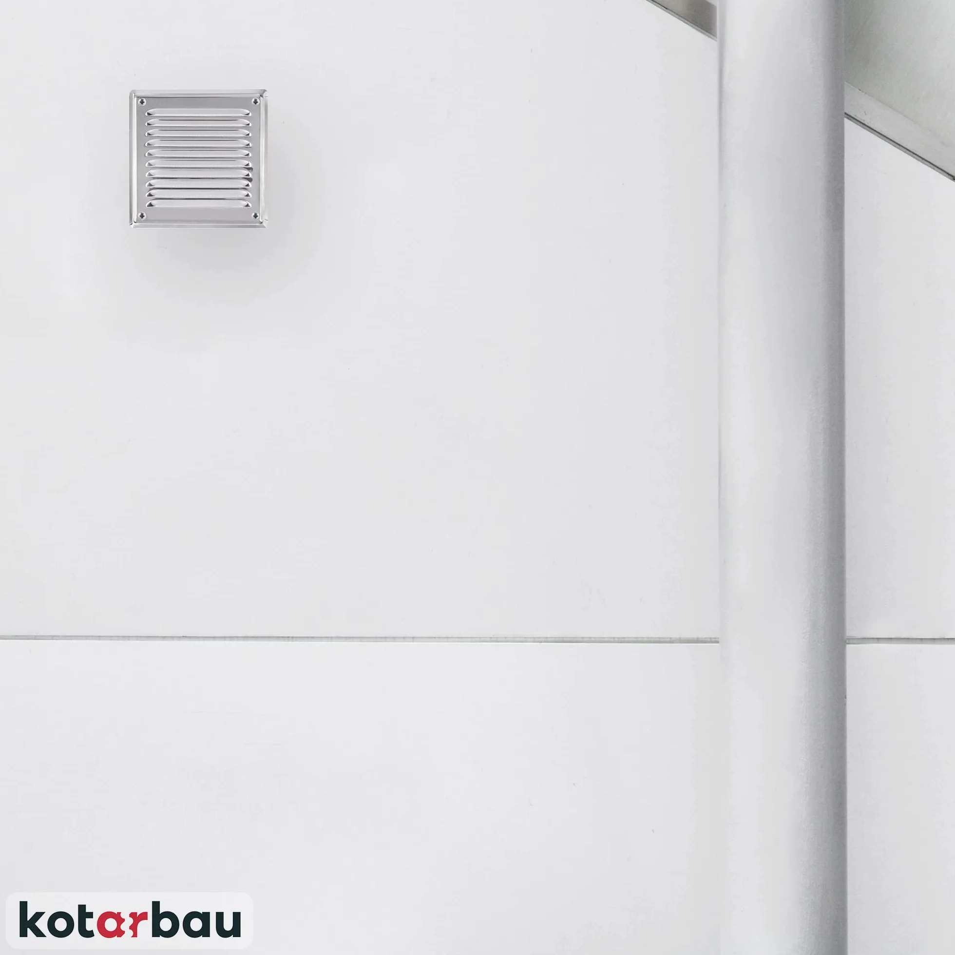 KOTARBAU® Kratka Wentylacyjna - 165 X 165 MM - Wentylacja z Siatką - Stal Nierdzewna - Metalowa - Srebrna