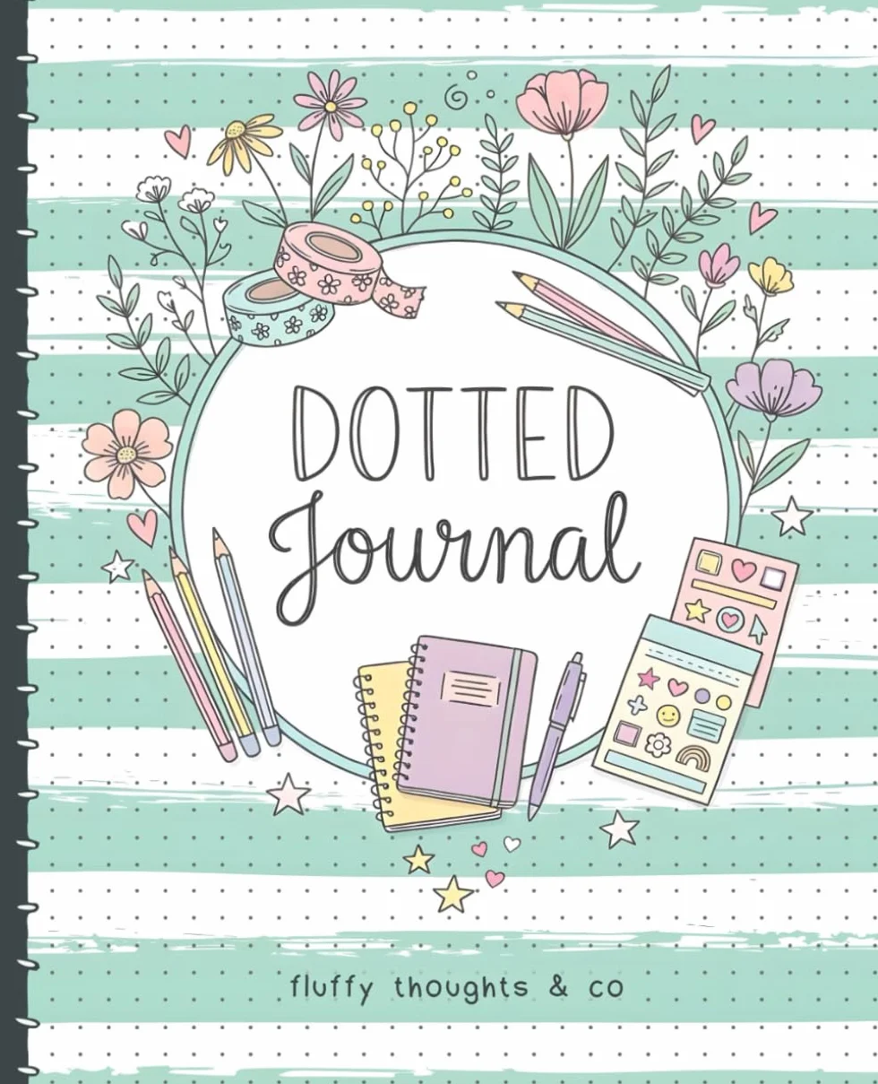 Bullet Style Dotted Journal: A Premade and Undated Dot Grid Notebook | 12 Months