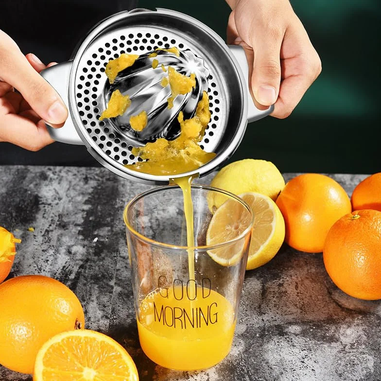 Ręczna stalowa wyciskarka do cytrusów 400ml – praska do soku
