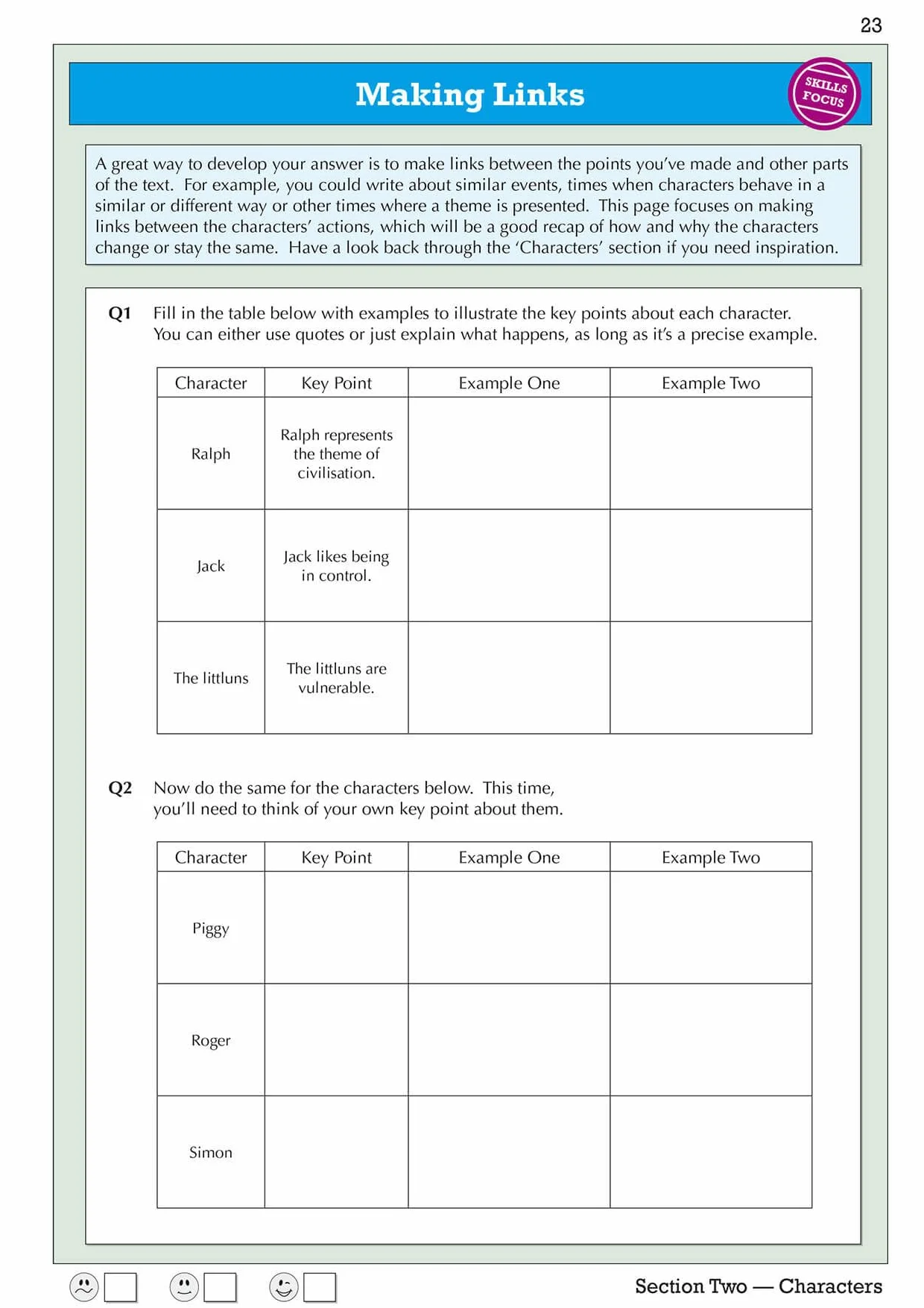 GCSE English - Lord of the Flies Workbook (includes Answers)
