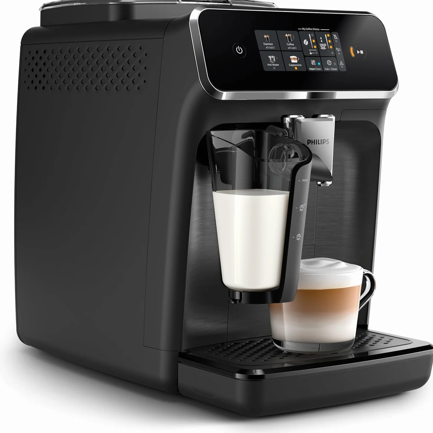 Philips Ekspres do Kawy Serii 2300 LatteGo SilentBrew Młynek Ceramiczny AquaFilter Czarny EP2330/10