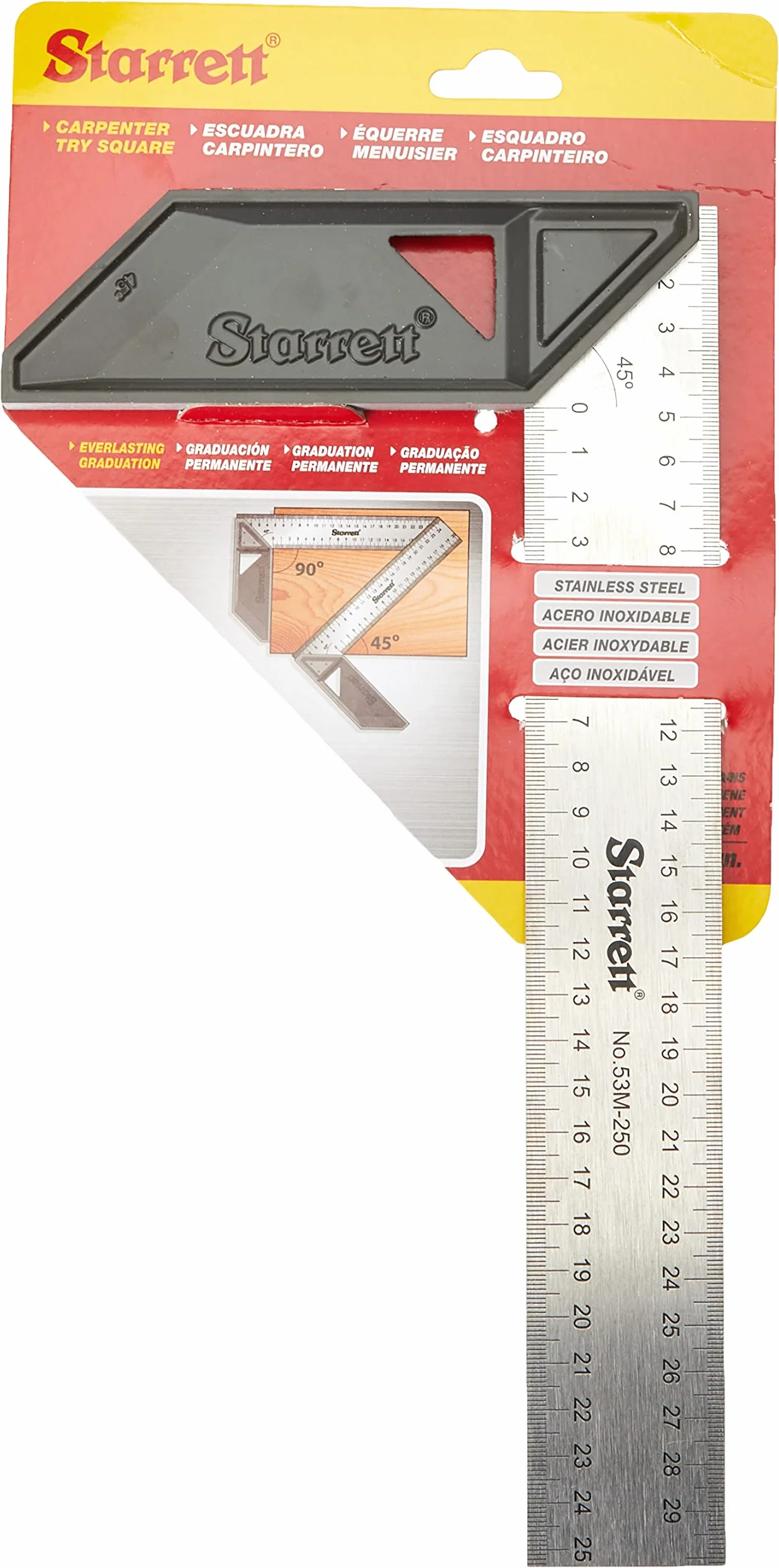 Starrett K53M-250-S Kwadrat próbny