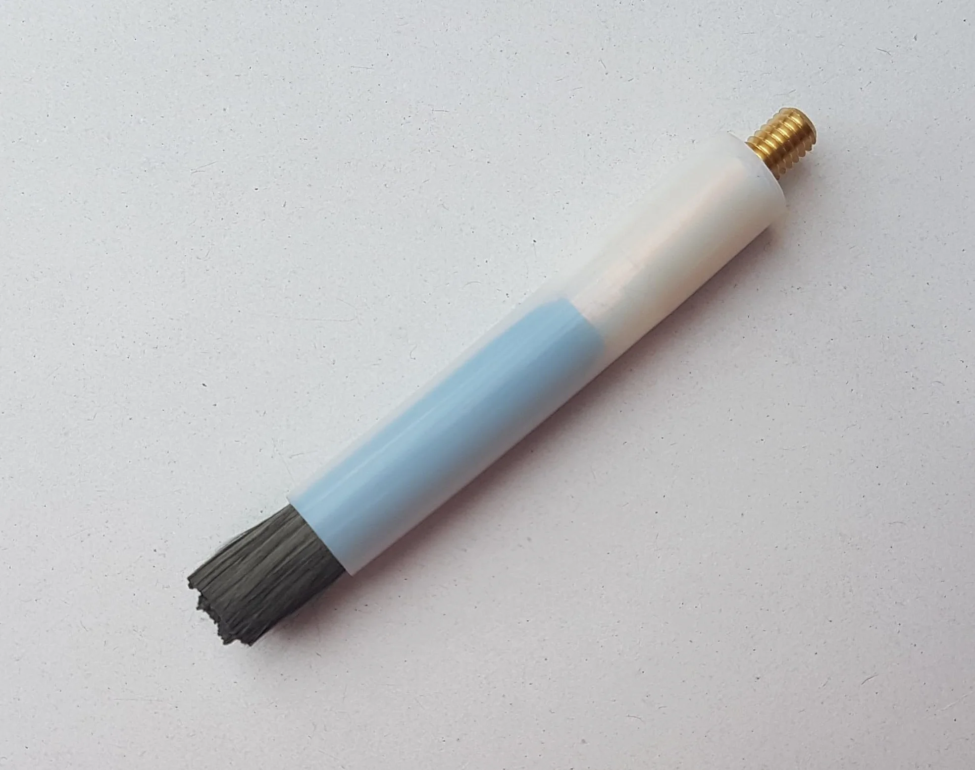 1 sztuka pędzel z włókna węglowego pędzel węglowy WIG / TIG z teflonem / tuleją PTFE (M6 na zewnątrz) 50 mm długość użytkowa