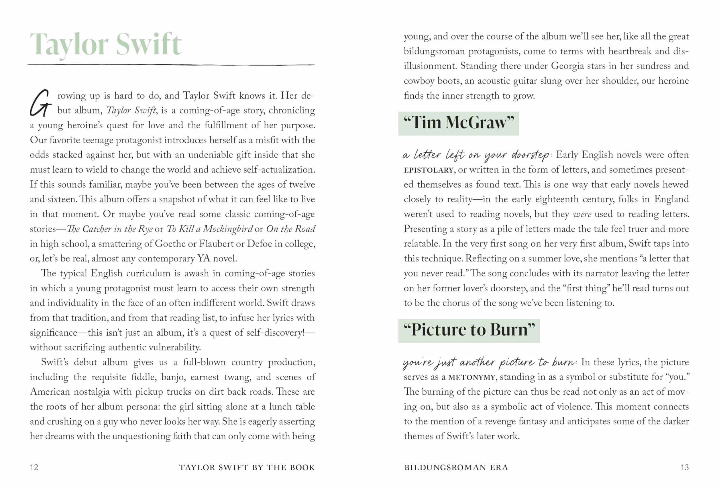 Taylor Swift by the Book: The Literature Behind the Lyrics, from Fairy Tales to Tortured Poets
