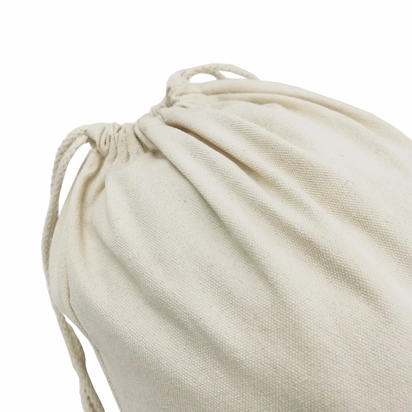 Torba bawełniana ze sznurkiem 30cm x 40cm muślinowa do przechowywania zakupów owoców i warzyw