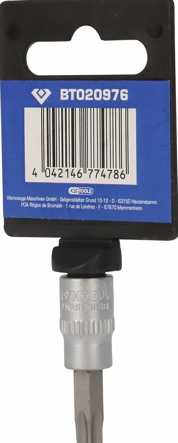 BRILLIANT TOOLS BT020976 1/4" Torx-Nasadka z bitami, T40 [Powered by KS TOOLS]