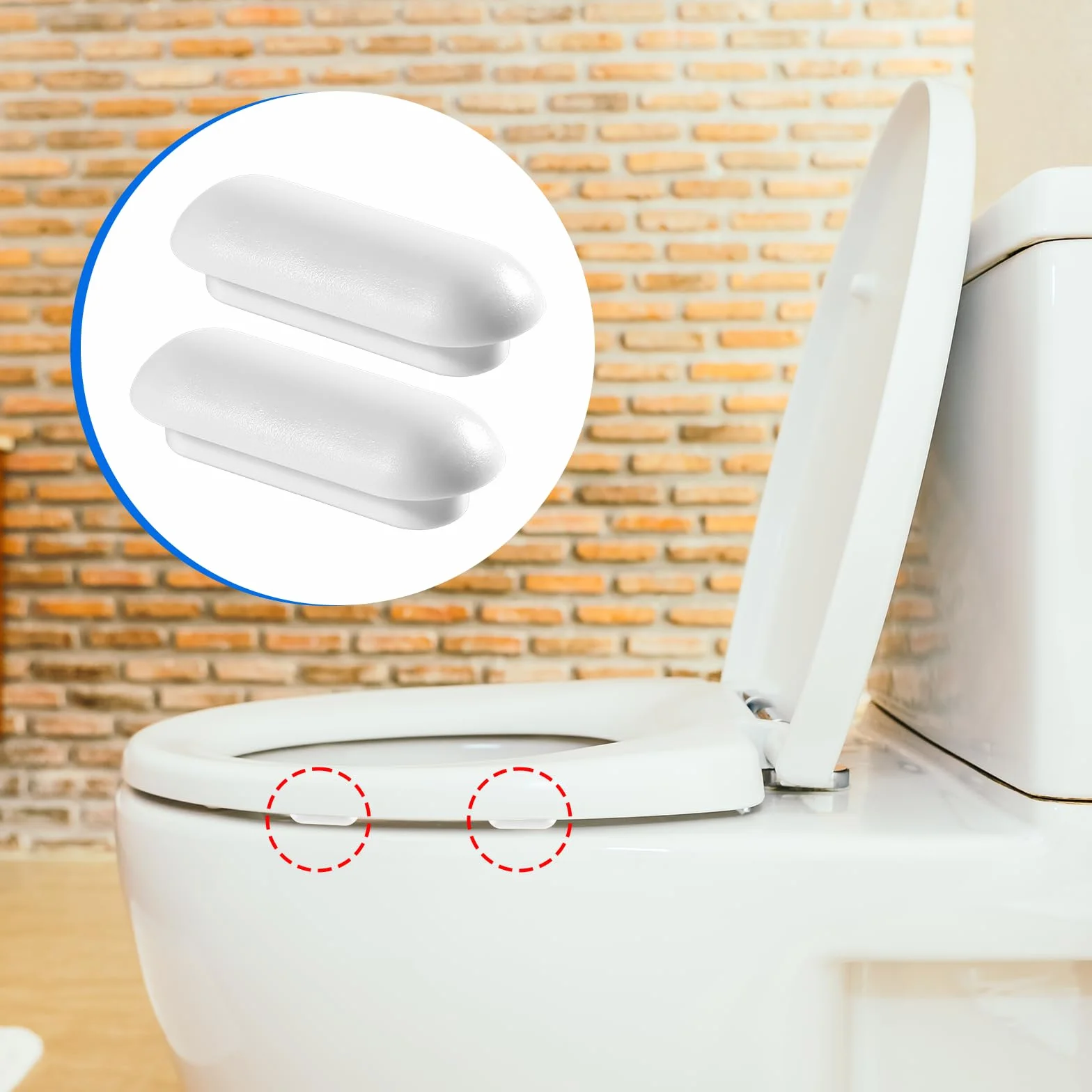 12 sztuk buforów do deski sedesowej WC, bufory pokrywy WC, podkładki podpierające siedzisko do deski toaletowej, zapasowe bufory WC, dystanse do amortyzatorów deski WC, bufory pokrywy siedziska WC do