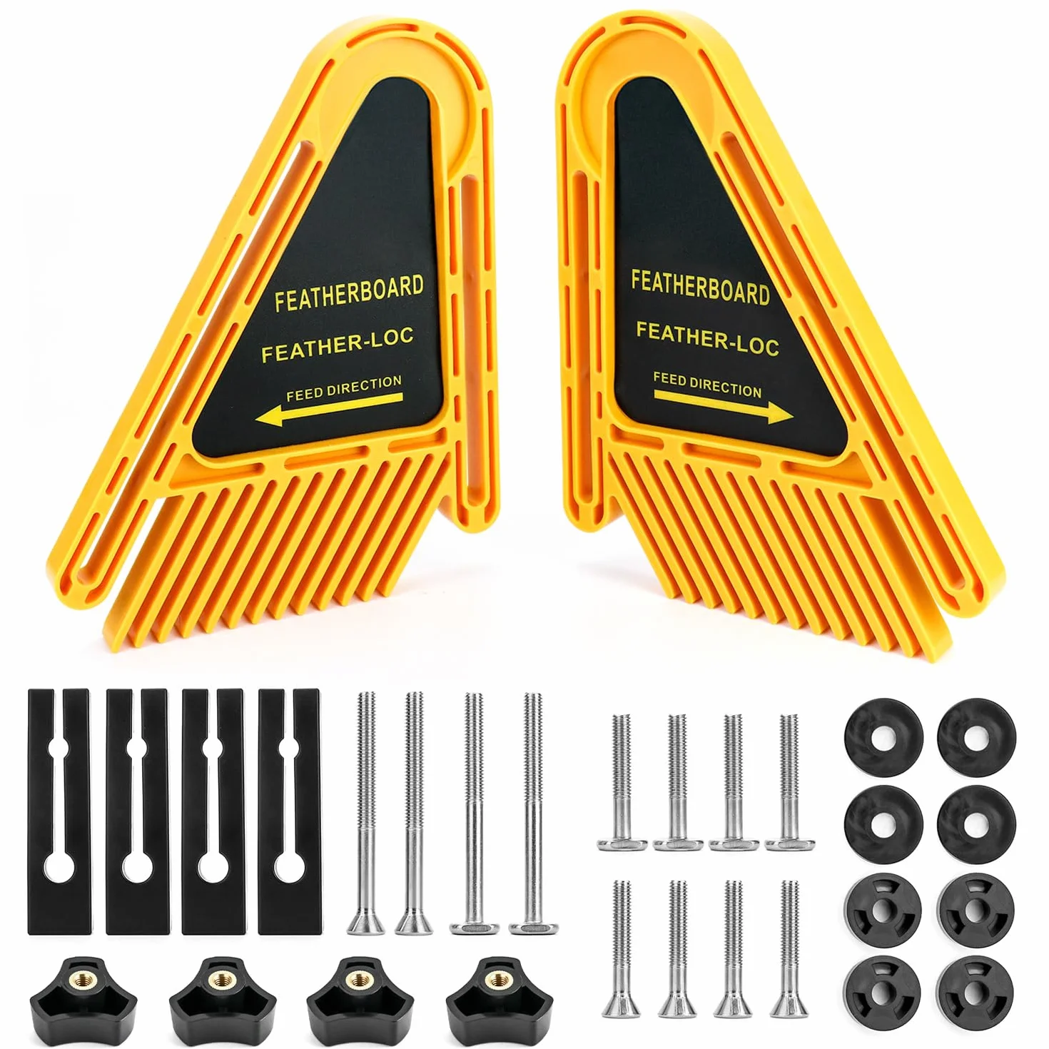 QWORK® Featherboards Set Feather Loc board na stół do piły stół do routera stół do routera;
