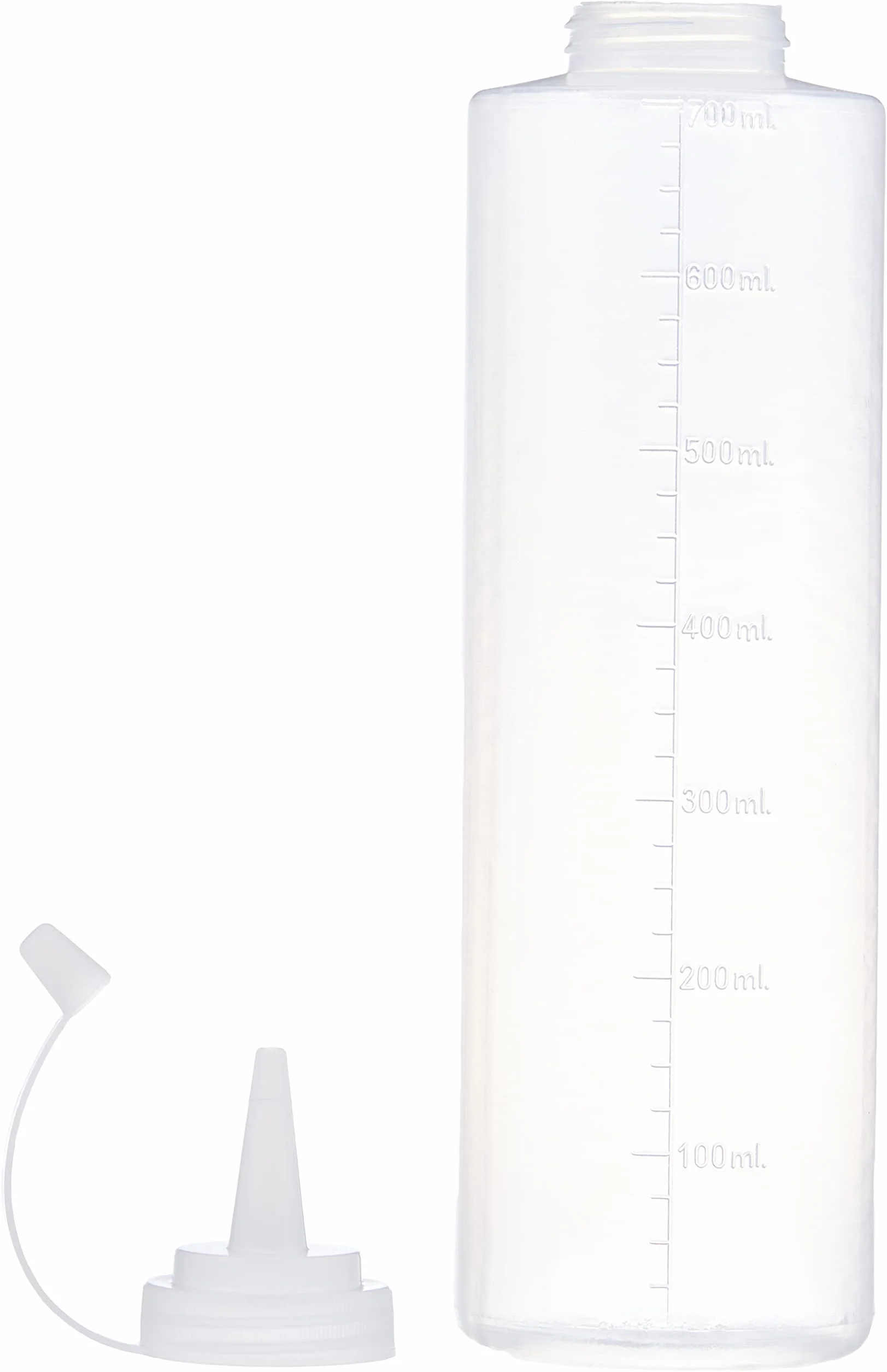Ibili Butelka do wyciskania 700 ml plastiku, biała