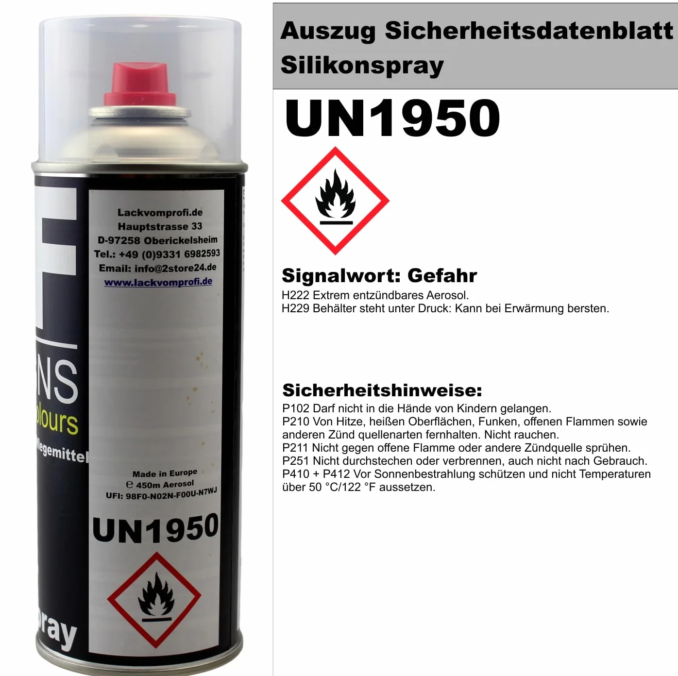 Alex Flittner Designs Smar silikonowy w sprayu, 3 x 400 ml, środek smarujący, tworzywo sztuczne, pielęgnacja gumy